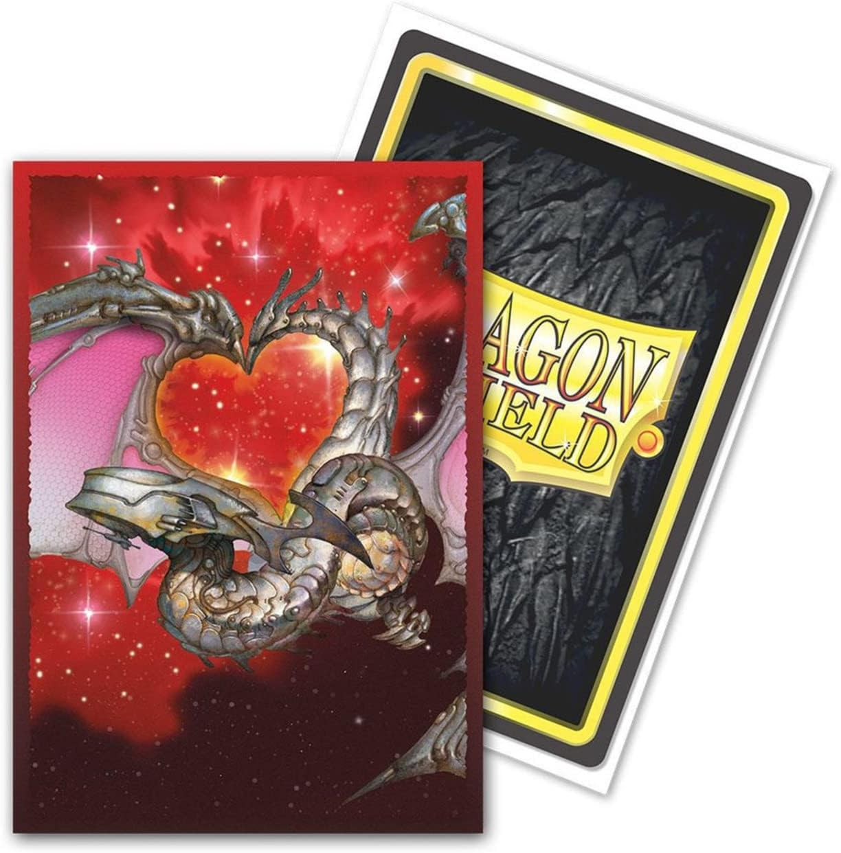 Dragon Shield Japanese Size Sleeves &ndash; Limited Edition Brushed Art: Valentine Dragon 2022 - Card Sleeves Smooth & Tough - Compatible with Pokemon, Yugioh, & Magic the Gathering &ndash; MTG, TCG, OCG image number 1