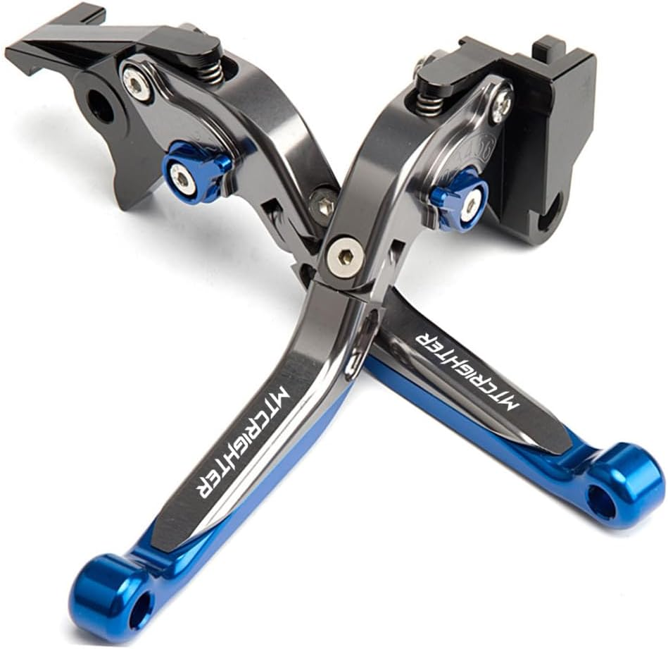 MTCRIGHTER for Yamaha MT-09 MT-09SP 2024-2025 Retractable Foldable Brake Lever Clutch Lever, CNC Aluminum Alloy Made (Titanium)