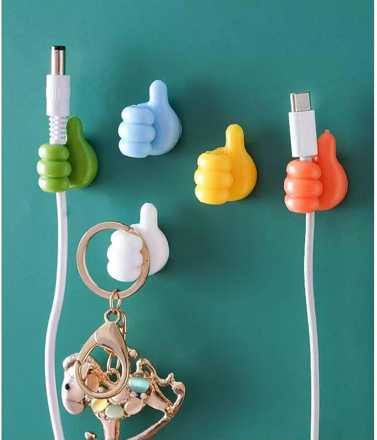 Thumb Data Cable Fixator Data Cable Is Collected and Arranged 10Pcs Fixator, No Punching and Hook Cable Organizer image number 6