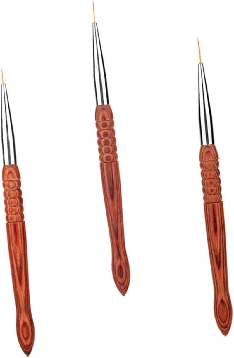 SAFIGLE 3 Pcs Nail Art Liner Brush Durable Nail Design Painting Pens for Detailed Artwork for Home and Professional Use image number 6