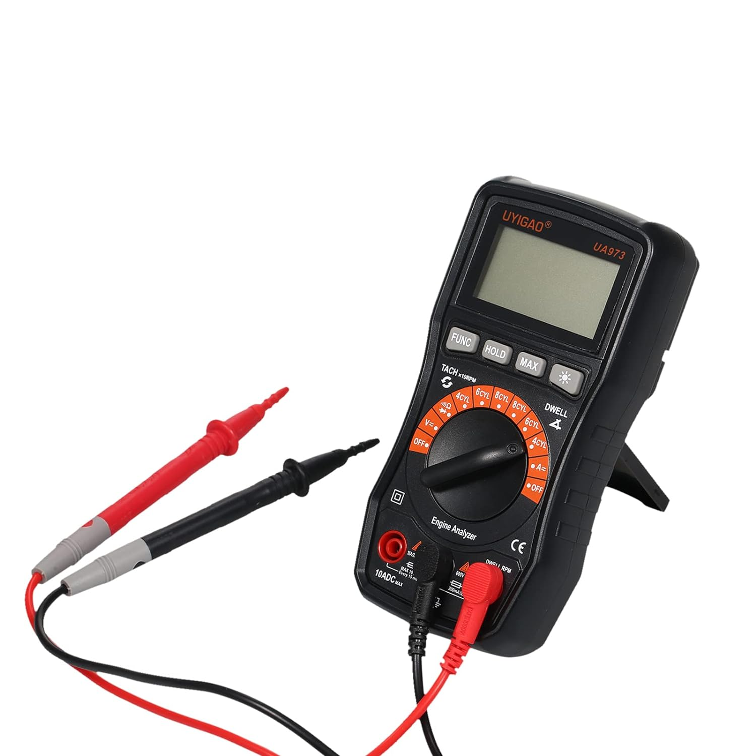 Car Multimeter, UA973 Digital Automotive Multimeter Tester Meter NCV TRMS 2000 Counts Engine Analyser Multimeter image number 1