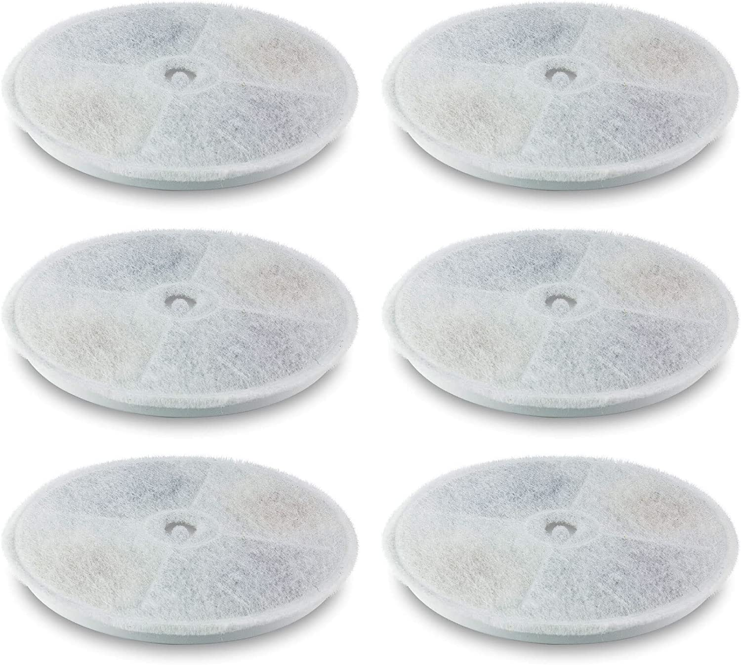 6 Pack Replacement Water Filters, Standard Pet Water Fountain Filters Compatible with Most Cat and Pet Fountain image number 6