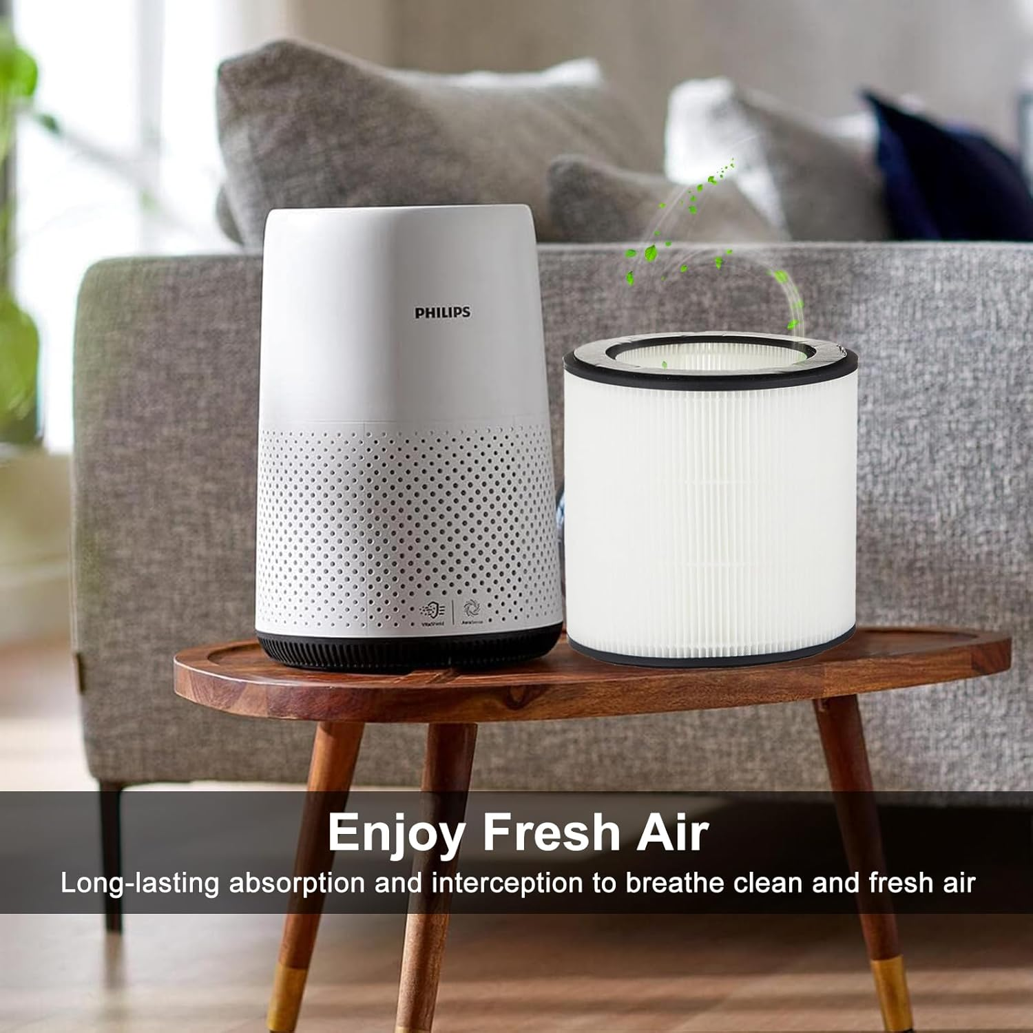 BUCKKO FY0194/30 HEPA Replacement Filter Compatible with Philips 800 & 800I Series Air Purifier (AC0820/30, AC0850/70), Replace Part # FY0194/30 image number 5