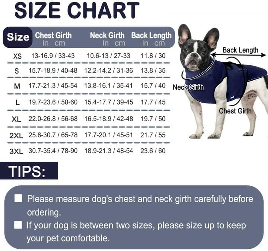 Dog Anxiety Vest Hoodie - Dog Coat for Thunder, Fireworks, Vet Visits and Separation - Warm Dog Coat Reflective Dog Vest, Anti-Anxiety Vest for Dogs with High Collar (XXXL) image number 4