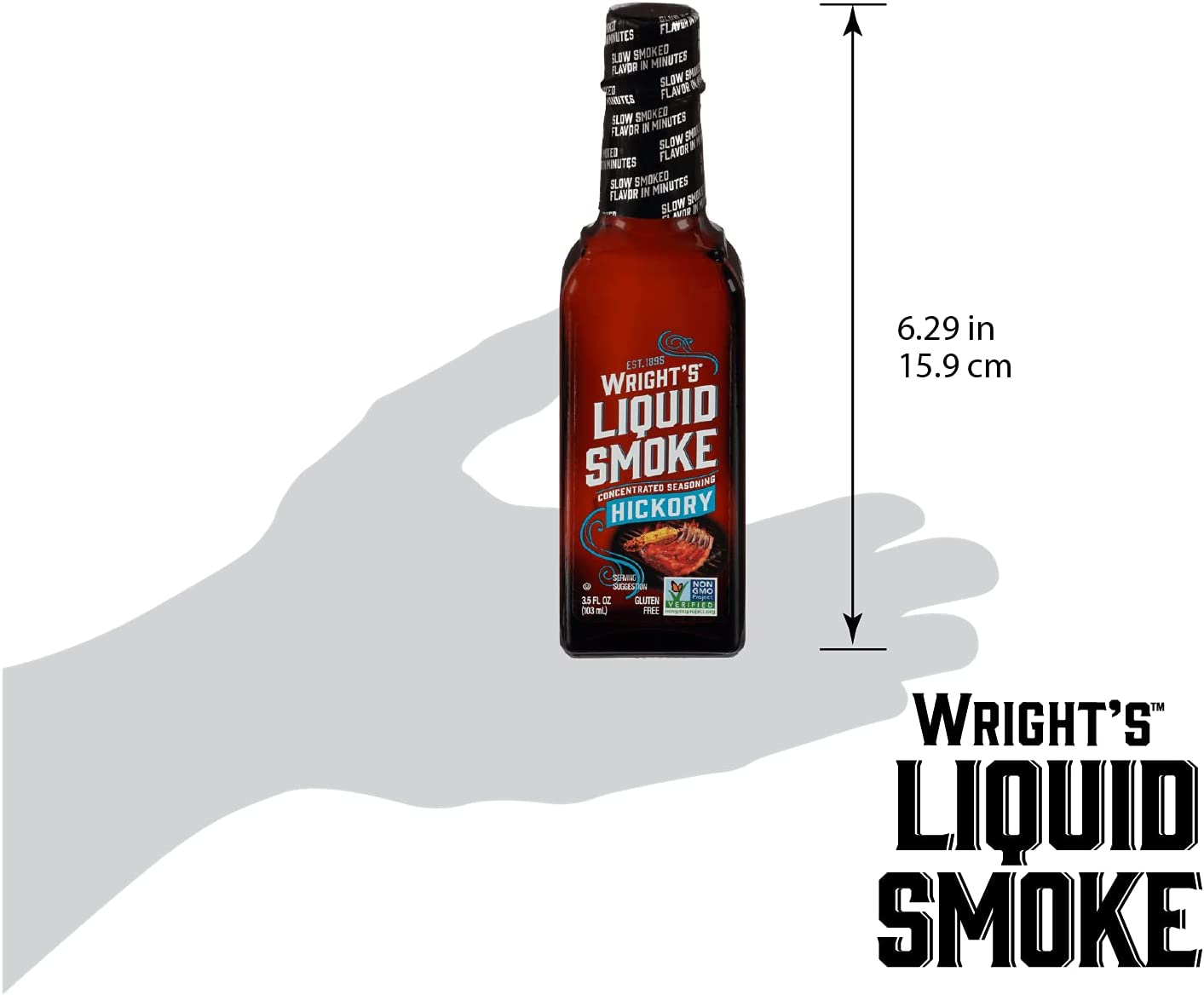 Wrights Liquid Smoke Hickory Seasoning, 103 M image number 4