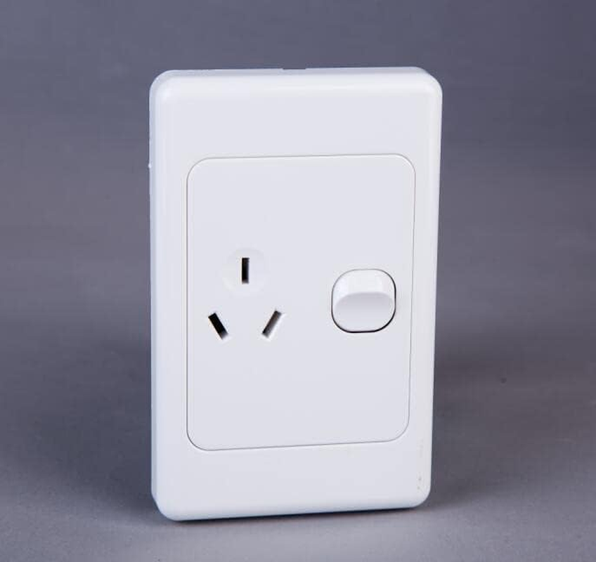 Single Power Point 240V 10A GPO Vertical Australian SAA Approval Compatible with C2000 Series