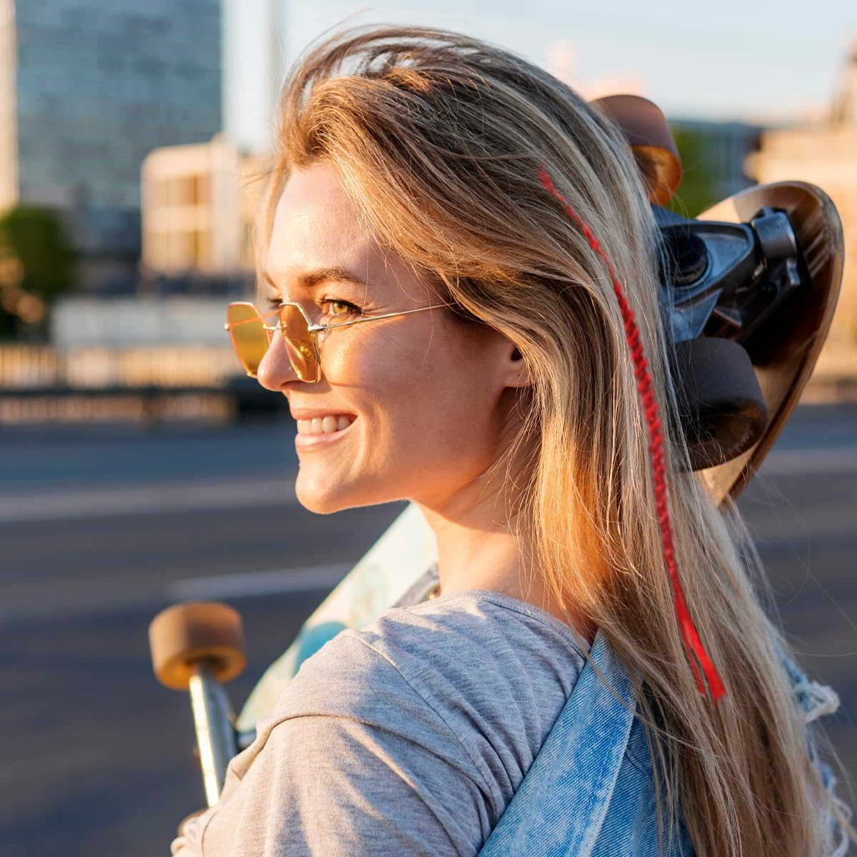 Colorful Braids Clips, 24 PCS Colorful Hair Extensions Clip for Party, Cosplay, Performance (About 30Cm/11.81In)