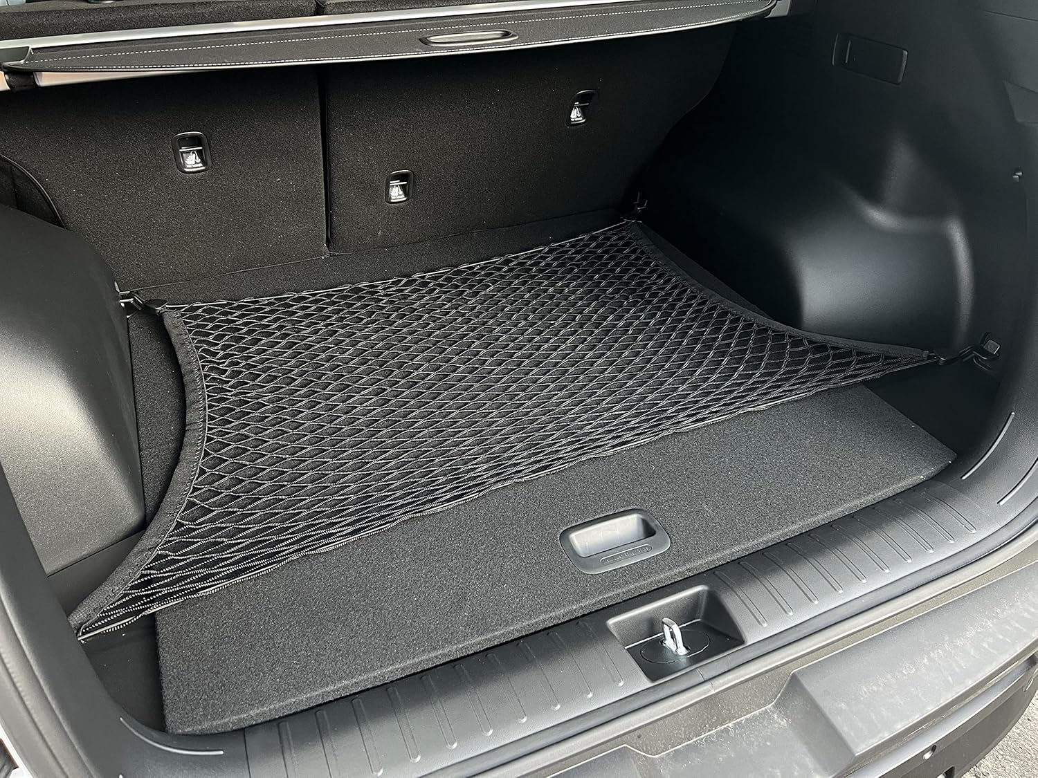 Floor Style Automotive Trunk Mesh Cargo Net for Hyundai Tucson Se N Line 2022-2024 - Premium Trunk Organizer and Storage - Luggage Net for Crossover - Best Car Organizer for Hyundai Tucson image number 2