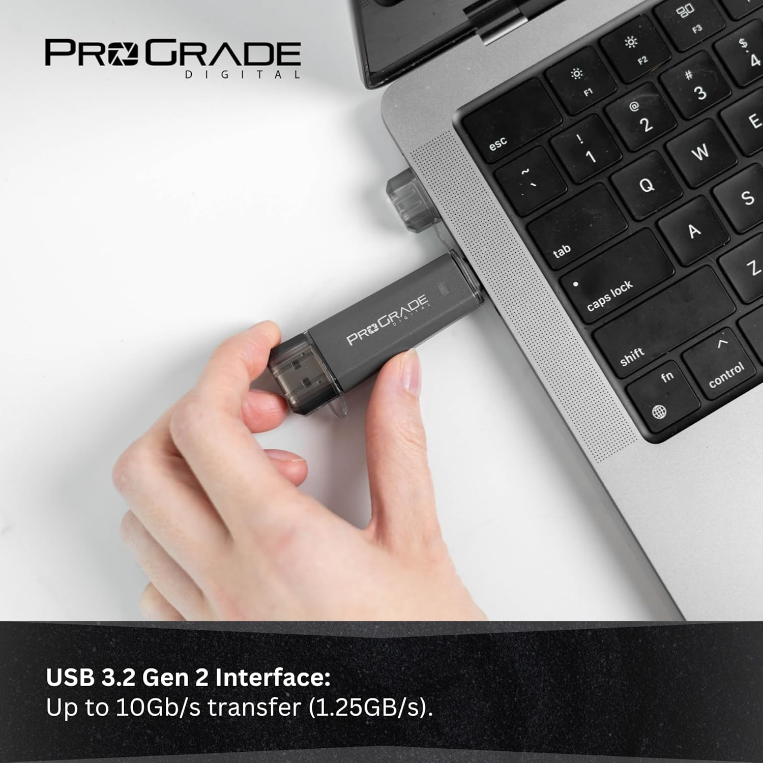 2TB Ultra-Portable SSD, USB-C and USB-A 3.2 Gen 2, Read and Write 1000Mb/S by Prograde Digital (PG30) image number 6