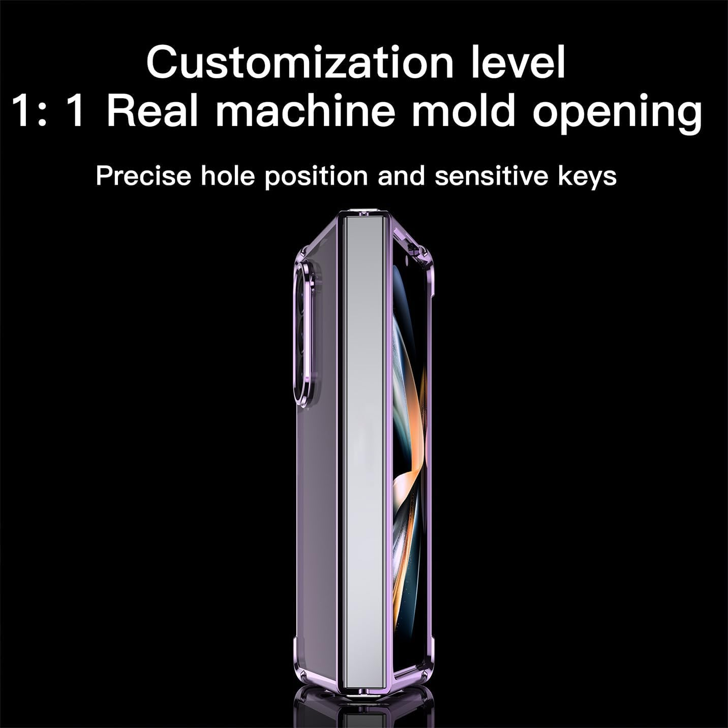 BORYA Electroplated Case for Samsung Galaxy Z Fold5 (Fold 5), Ultra Thin, Shockproof, Transparent Mobile Phone Case, Soft Silicone TPU Bumper, Wrinkle Protective Case, Elegant Luxury Case, Silver - Silver image number 2