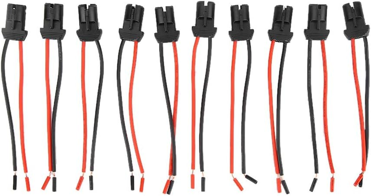 Akozon Pack of 10 T10 Female Bulb Connector for Car, Truck and Boat, Socket Base for LED Wedge Light Lamp Holder image number 5