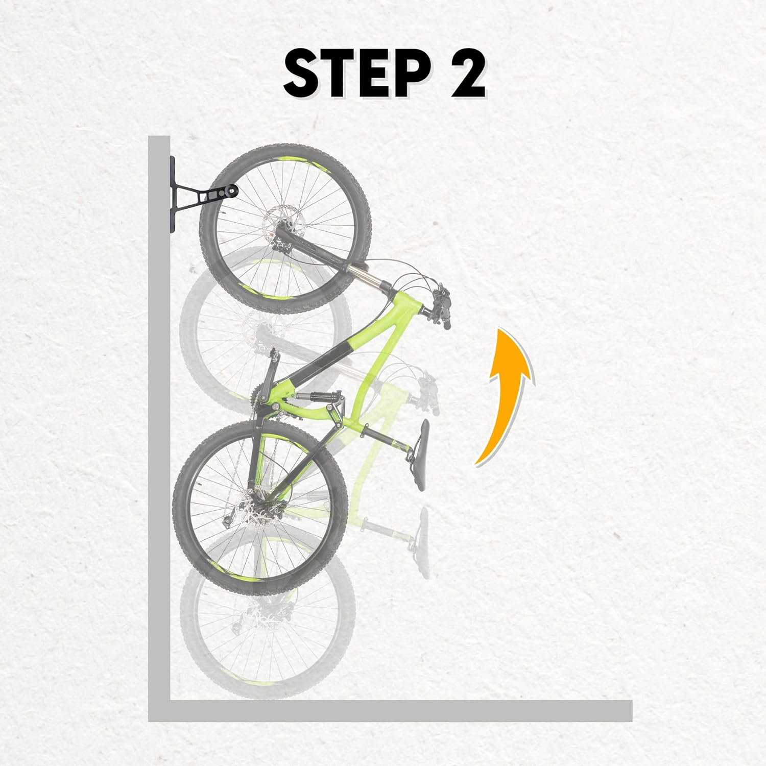 BIKEHAND Bike Bicycle Wall Mount Hanger - Heavy Duty Wall Mount Holder for Garage Shed - Vertical Rack Indoor Storage image number 1