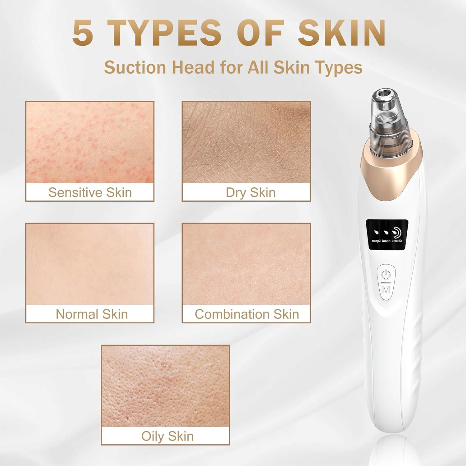 Blackhead Remover Pore Vacuum Kit - 2023 Upgraded Blackhead Extractor Tool with 3 Adjustable Suction Levels, 7 Probes, USB Rechargeable, Suitable for Women and Men image number 1