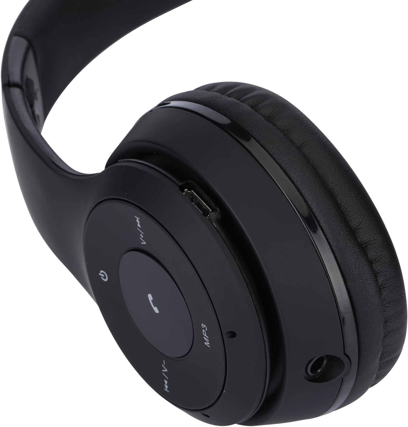 NK Wireless Bluetooth Over-Ear Headphones - Lightweight & Comfortable, FM/TF, 4 Hours Runtime, 2 Hours Charging, Black image number 4