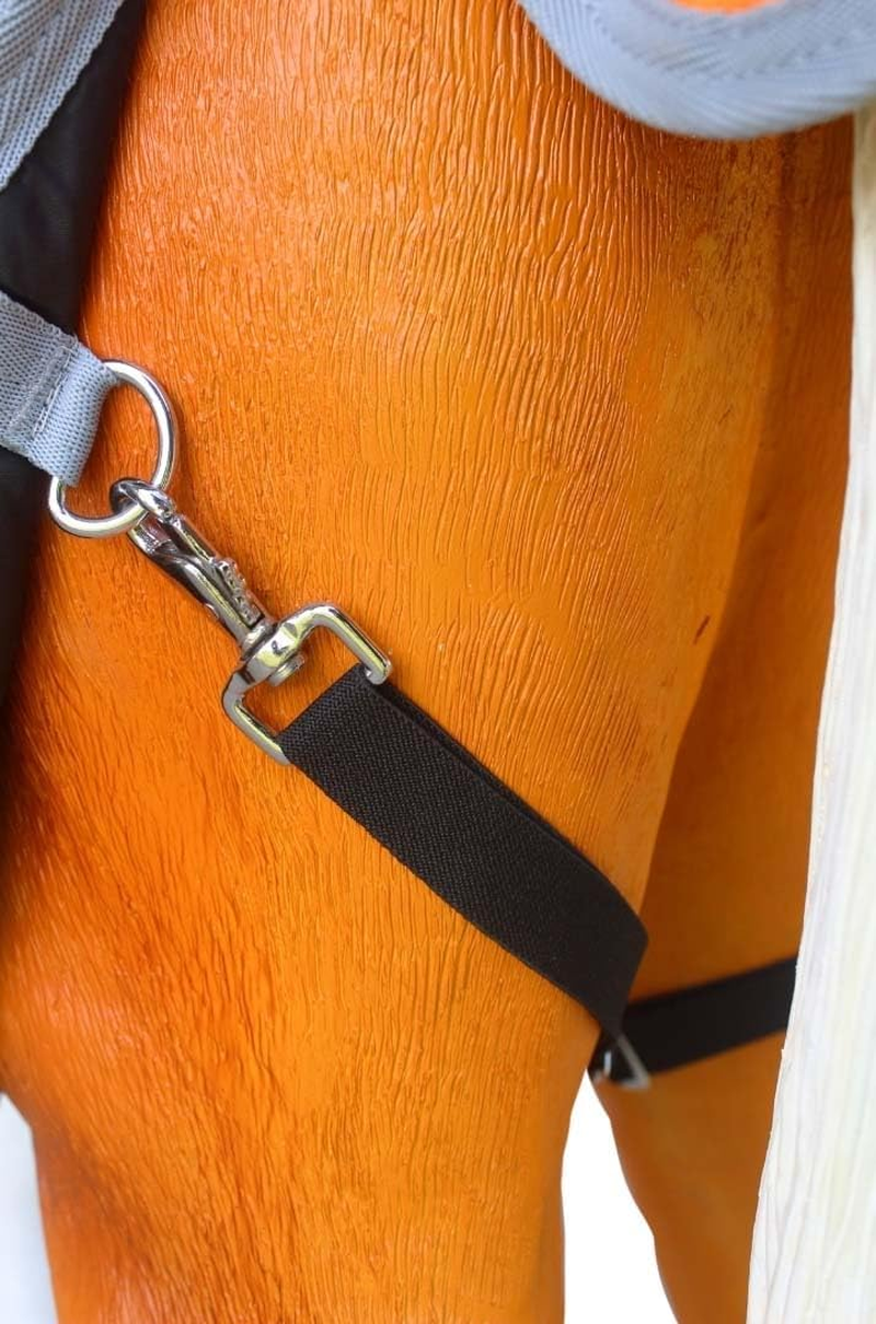 Challenger 60" 1200D Turnout Ripstop Waterproof Breathable Miniature Mini Weanling Donkey Pony Horse Foal Goat Winter Blanket Coat Cover Orange Grey 51973OR image number 4