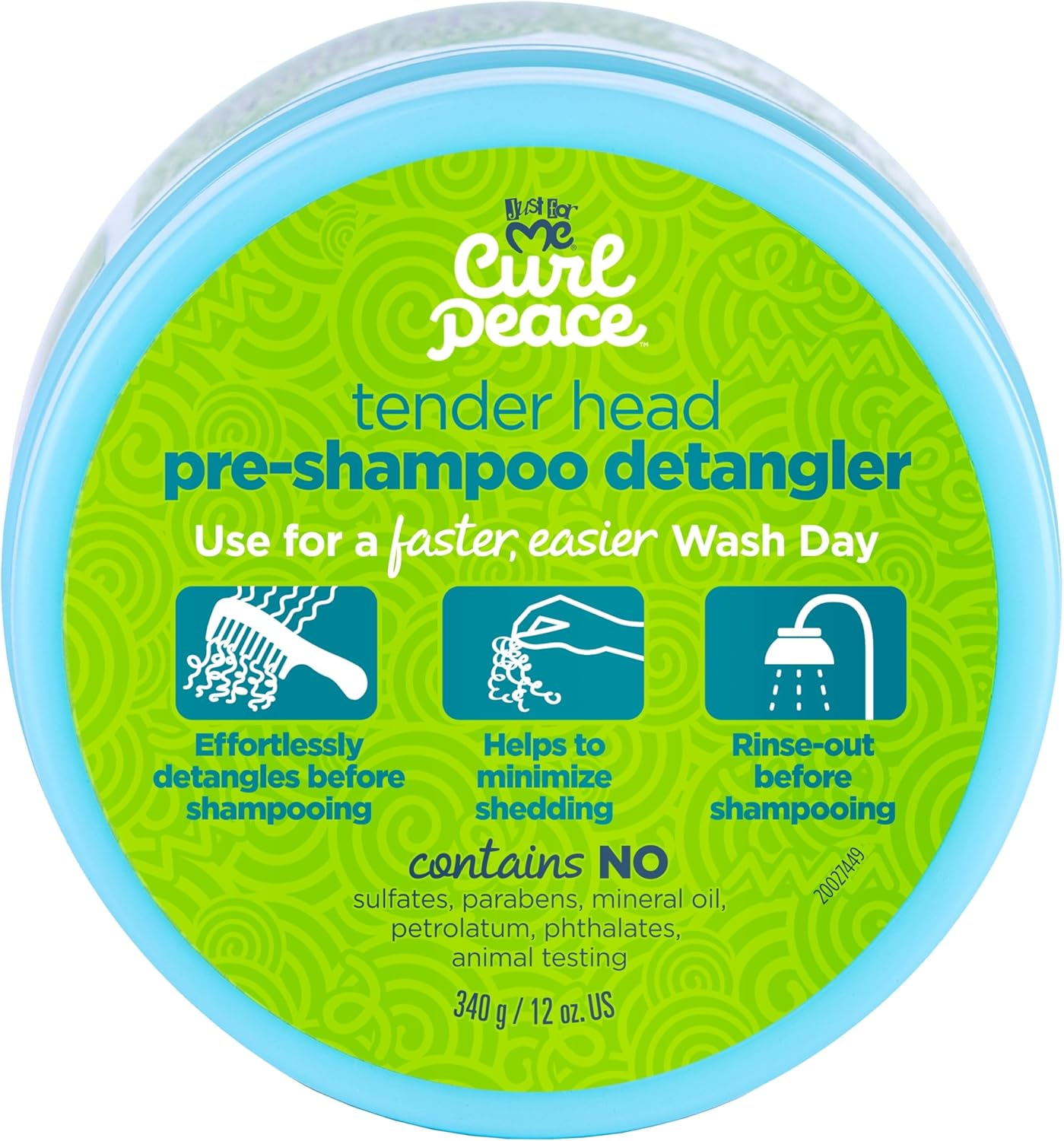 Just for Me Curl Peace Tender Head Detangling Hair Treatment - 12Oz image number 2