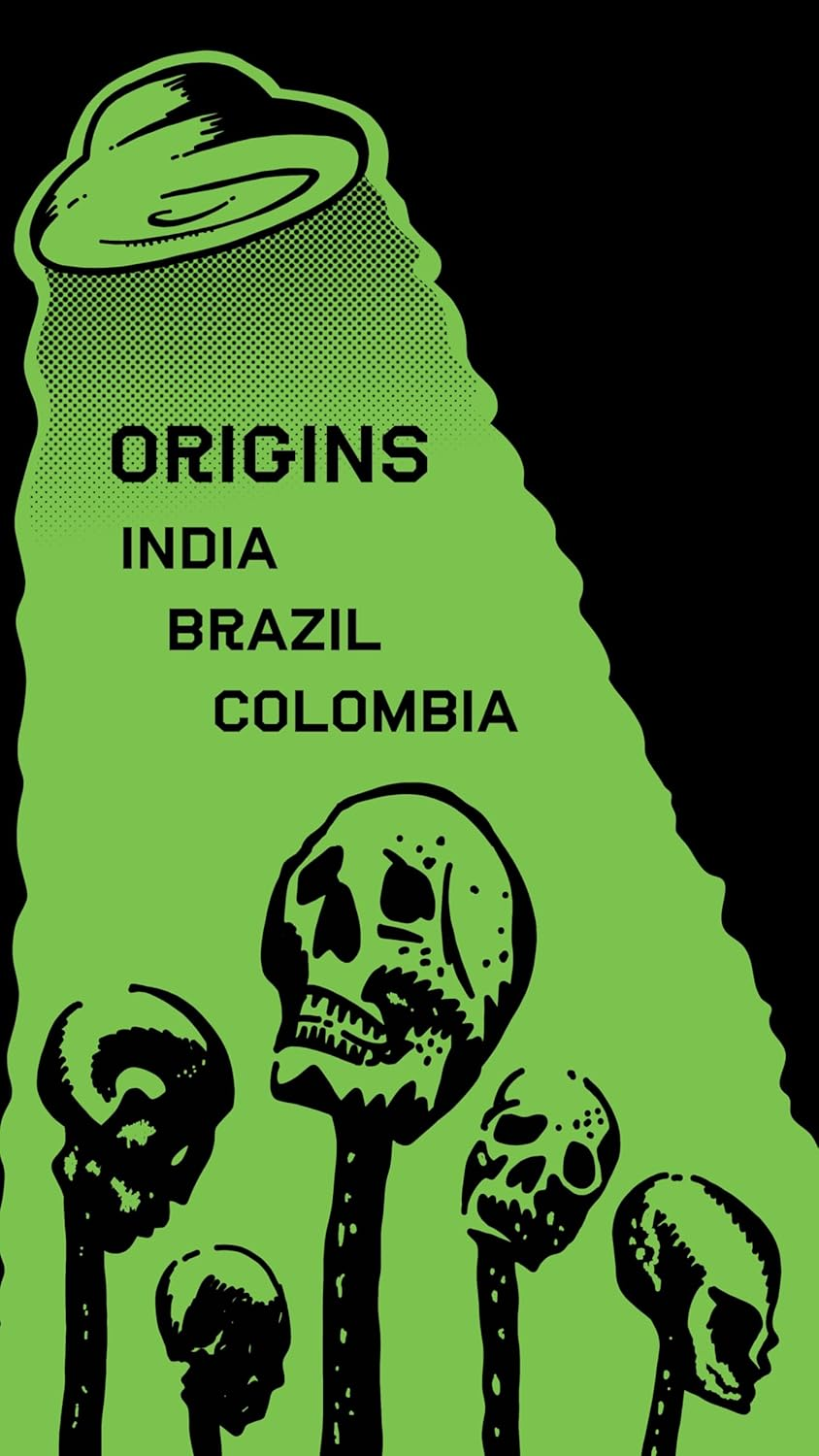 Dc Coffee the Darkness Strong Espresso Blend - Vanilla, Almond and Dark Chocolate Flavor - Embrace the Monstrous Brew (Ground Coffee Beans, 1Kg)