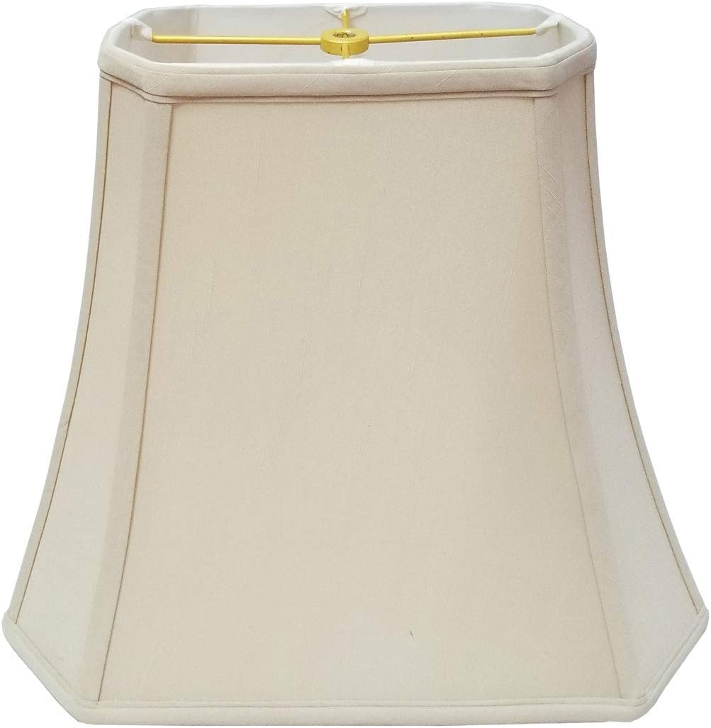 Royal Designs Rectangle Cut Corner Lamp Shade - Beige - (5 X 6.5) X (8 X 12) X 10