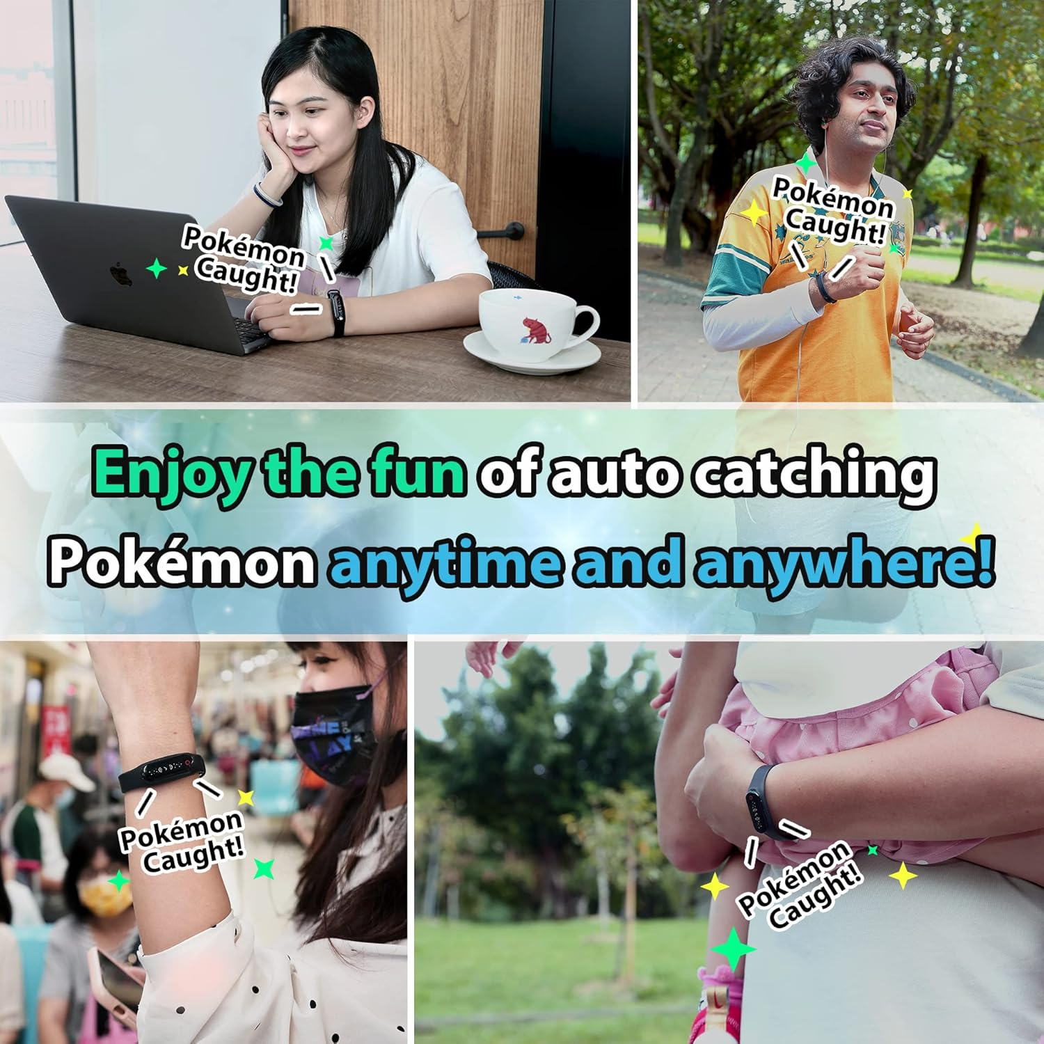 Brook Pocket Auto Catch plus - Upgraded Version of Auto Catch, Auto Spin and Catching Pocket Monsters, Collecting Items, Wristband Bracelet Accessory image number 3