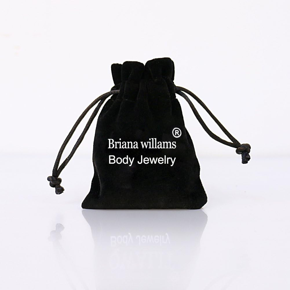 Briana Williams 3 Pairs 18G Stainless Steel Nose Rings Stud Set for Women Men Screw Nostril Piercing Jewelry 1.5Mm 2Mm 2.5Mm 3Mm Clear CZ Flat image number 1