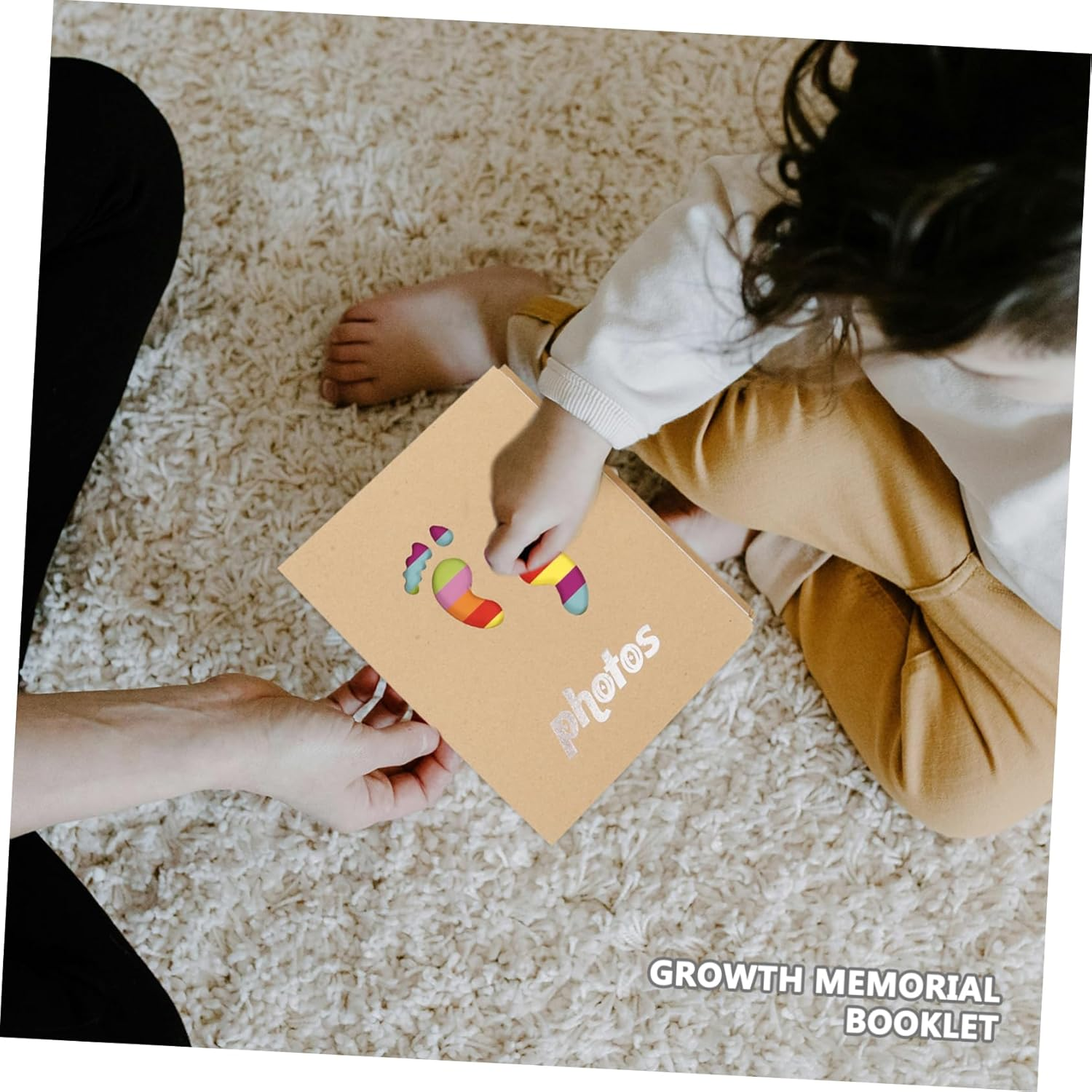 Healifty 2Pcs Photo Album Keepsake Growth Album for Toddlers Cute Giraffe for Cherishing Memories and from Birth to Age image number 2