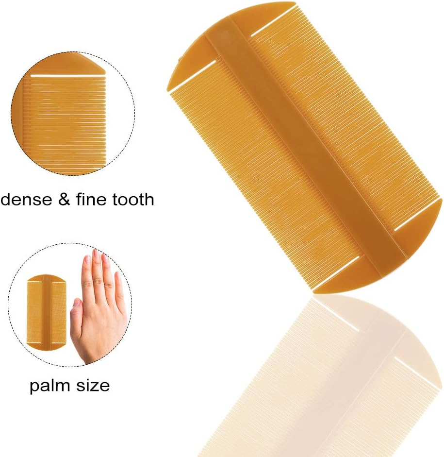 Double-Edged Fine-Toothed Comb Plastic Hair Comb for Head Care Pocket Massage Comb for Kids Pet Beard/Mustache Comb VCXN image number 4