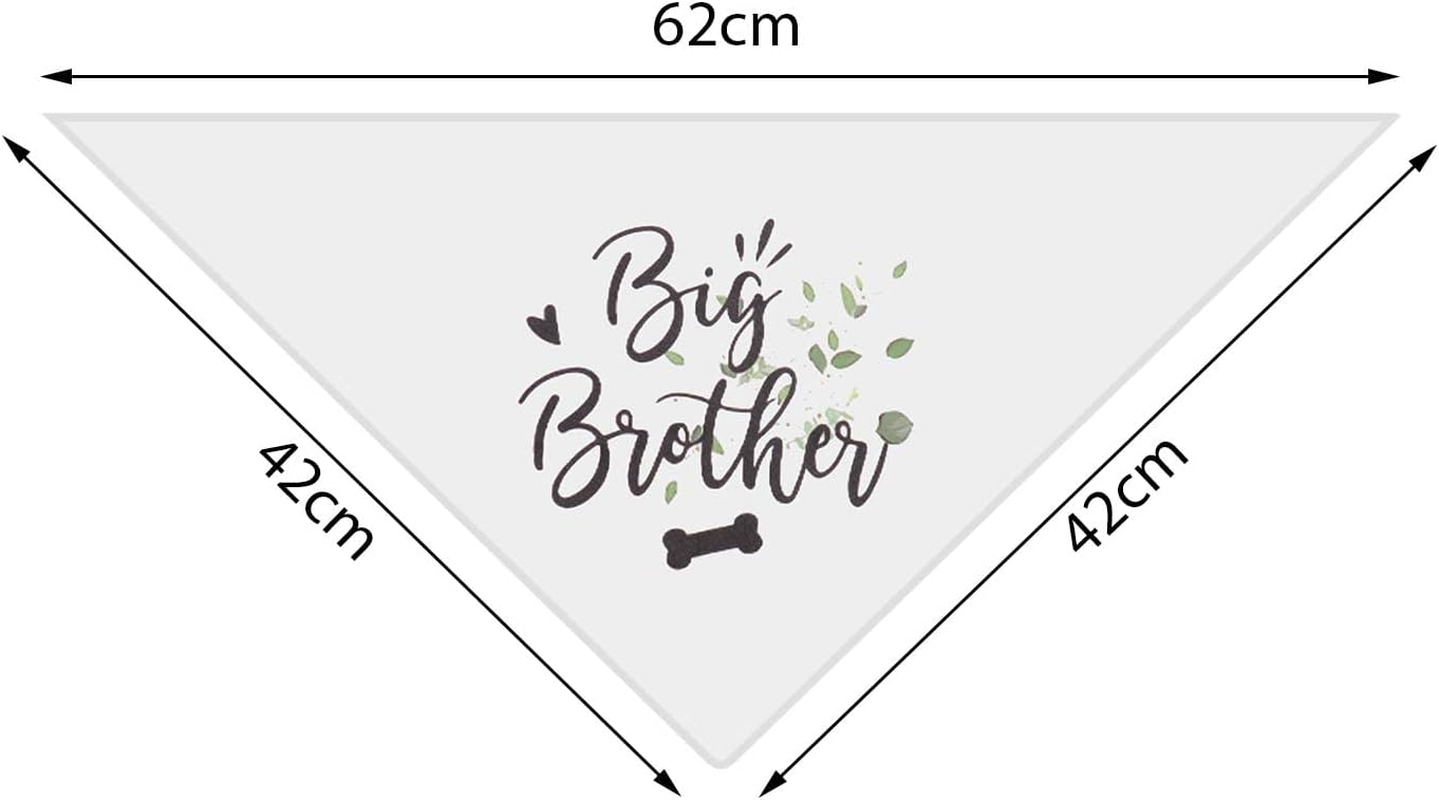 Dog Bandana Big Brother Pet Triangle Scarf Dog Bibs Kerchief for Medium Large Dogs Everyday Wear Photo Shot Parties Wedding Photo Prop Pet Accessories image number 2