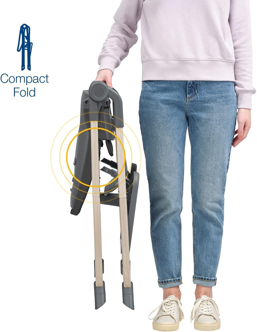 Mother&rsquo;S Choice Acacia Highchair: Ultra-Lightweight, Space-Saving, Easy-To-Clean, Foldable Highchair for Babies and Toddlers, 4 Months to 3 Years/ 15Kg image number 2