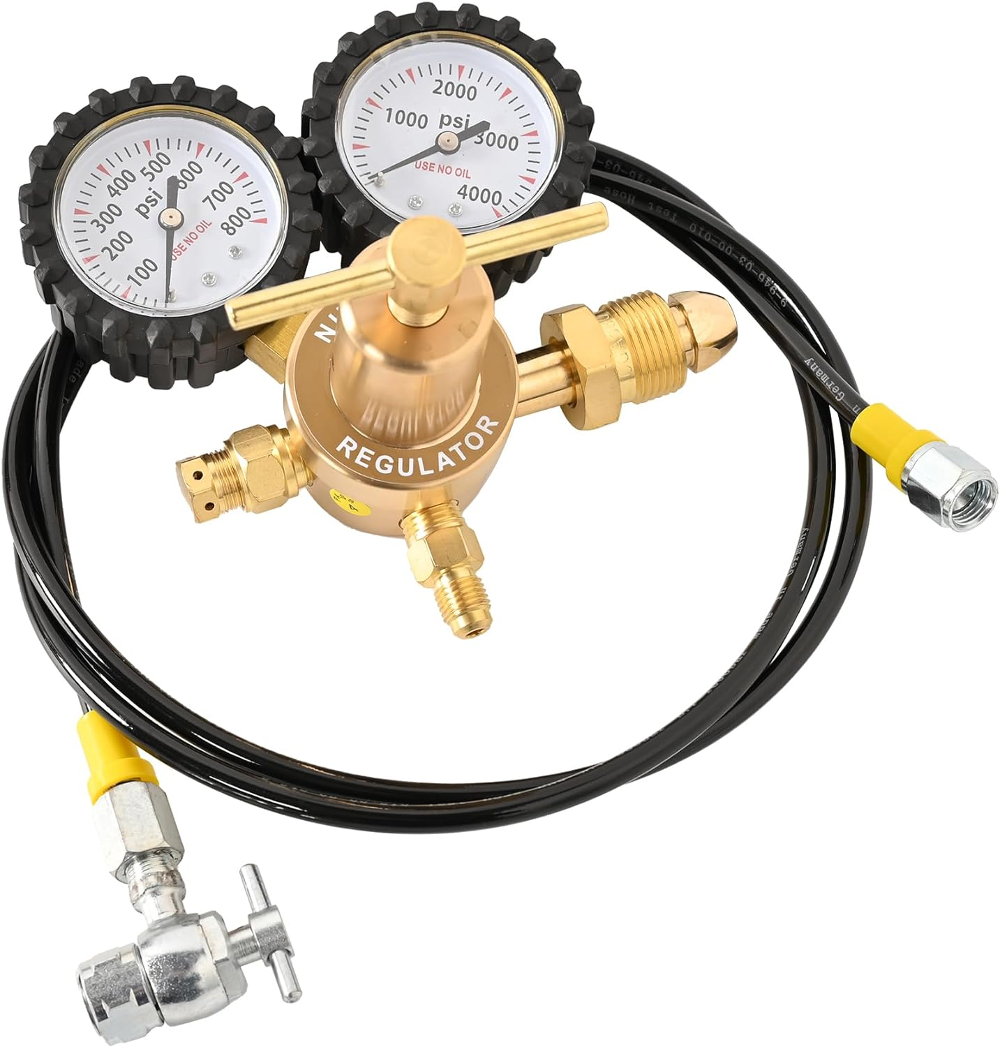 4000Psi Nitrogen Regulator Kit Nitrogen Shock Fill Tool Compatible with Shock with Schrader Valve Off-Road Bike, ATV, Utv,Moto,Kawasaki,Yamaha image number 1