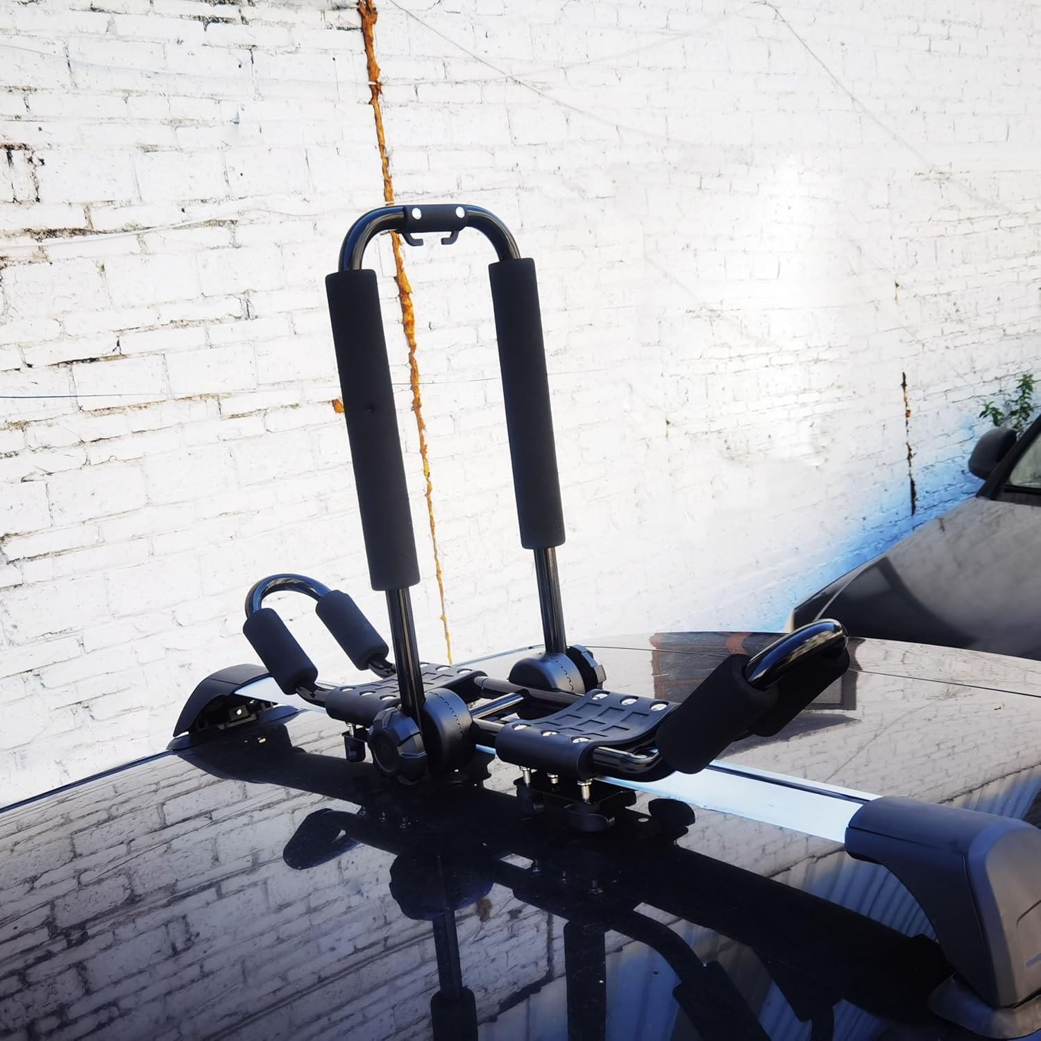 Folding Kayak Roof Rack Adjustable for Kayak/Canoe/Sup,J-Bar Rack on Roof Mounting on SUV, Car and Truck Crossbars. (23-Krf-2) image number 4