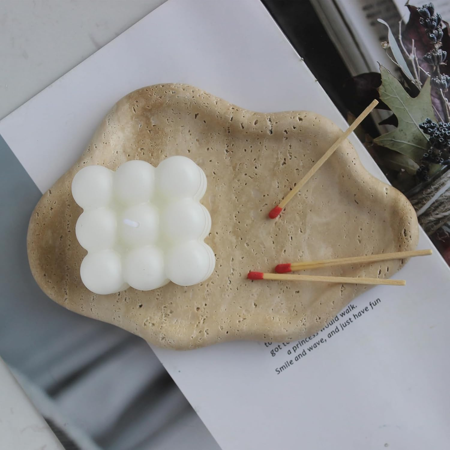 Natural Calacatta Viola Marble Tray Cloud Shape, Jewelry Dish Trinket Dish for Women Gift Home D&eacute;cor