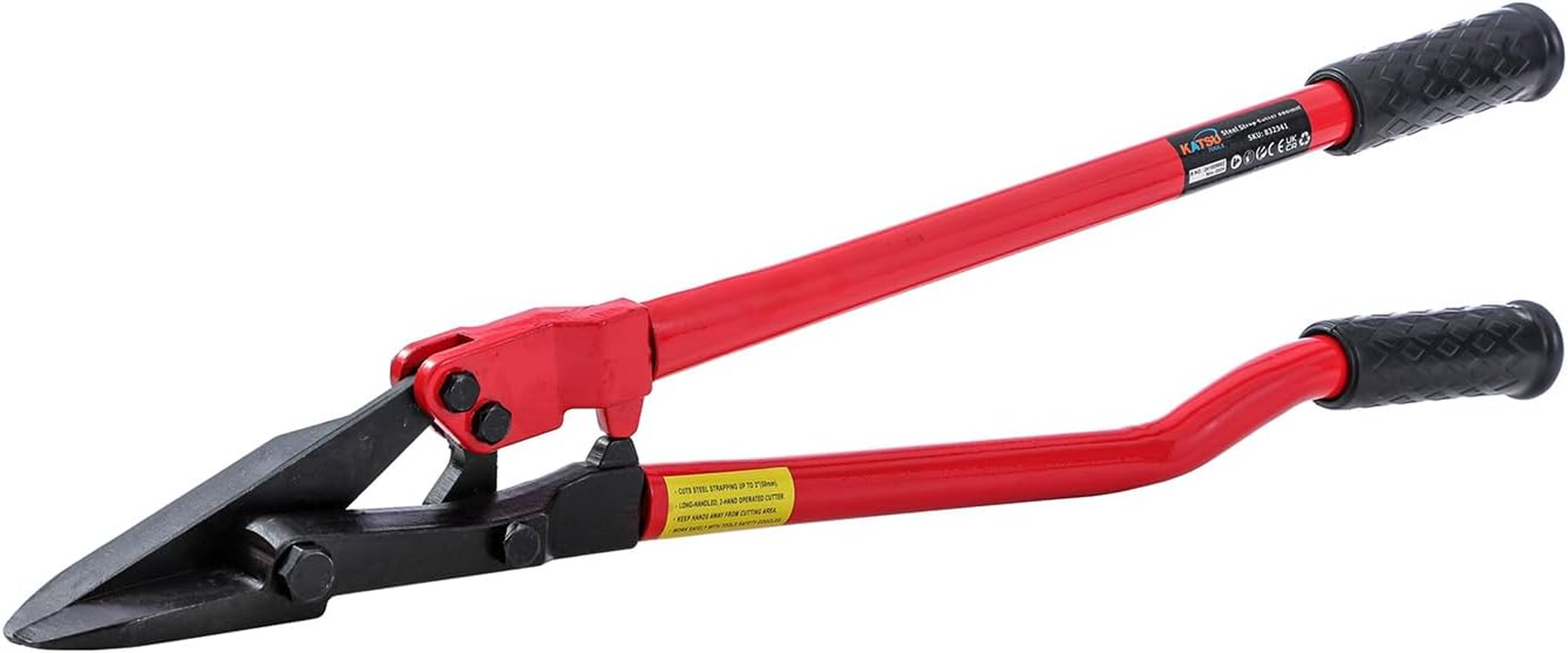 KATSU Tools 24 Inch Steel Strapping Cutter, Chrome Vanadium Steel Blades, for Straps up to 50Mm Wide, Portable and Durable 832341 image number 2