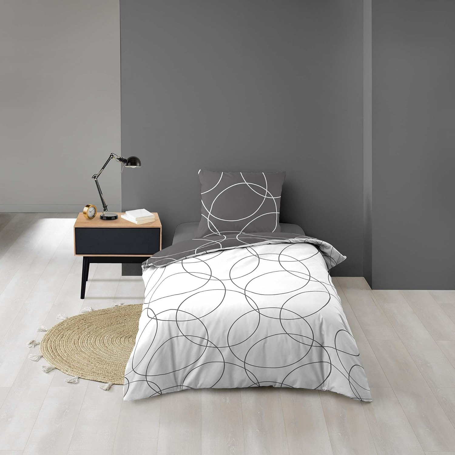 Douceur D'Int&eacute;rieur Bedding Set, Polyester, Multicoloured, 220 X 240 Cm, Polyester, Multicolored, 140 X 200 CM image number 4