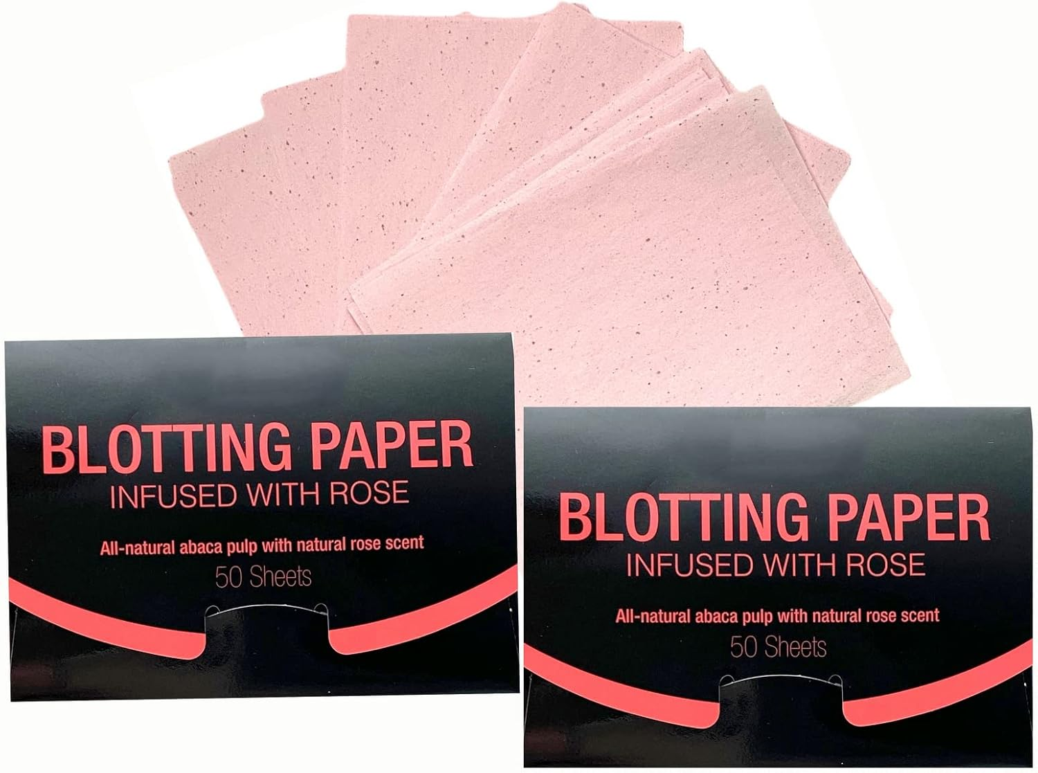 2 Pks FRAGRANCE-FREE Unscented Natural Abaca Blotting Paper - 100 Oil Blotting Sheets - Makeup Friendly UNISEX Oily Skin Shine Blotter Photography Zoom Meetings Travel Gym School - MADE in TAIWAN image number 6