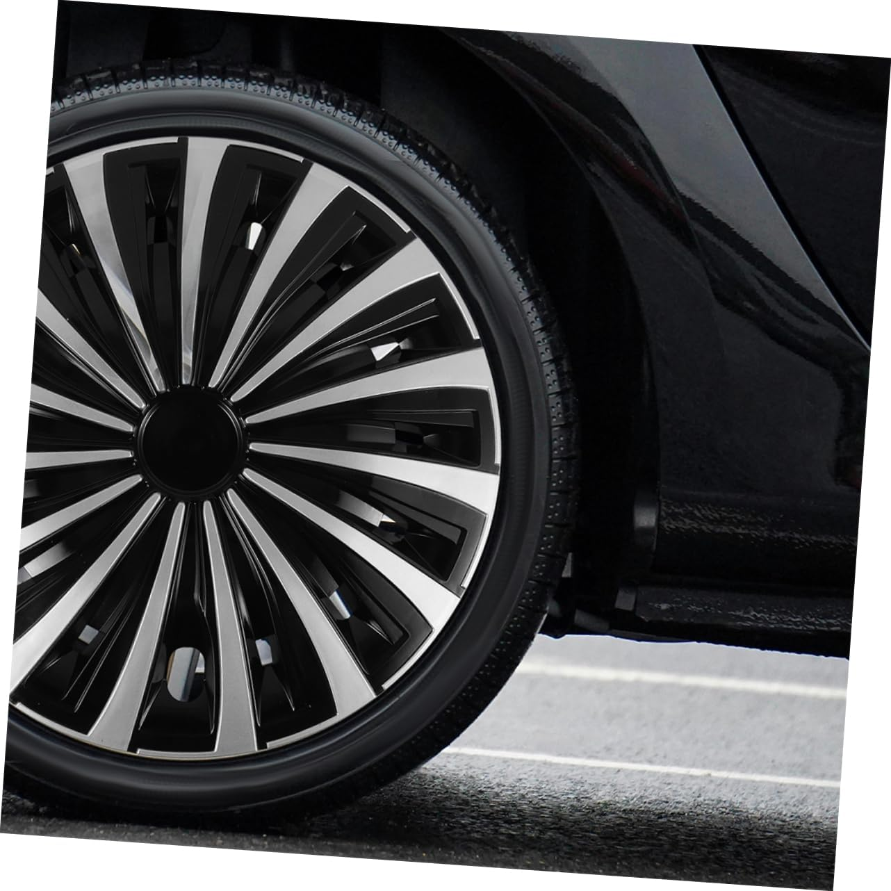 EXAOMBLE Decorative Wheel Hub Cover for Vehicles Stylish Car Replacement Robust Construction Easy Installation Compatible Models image number 6