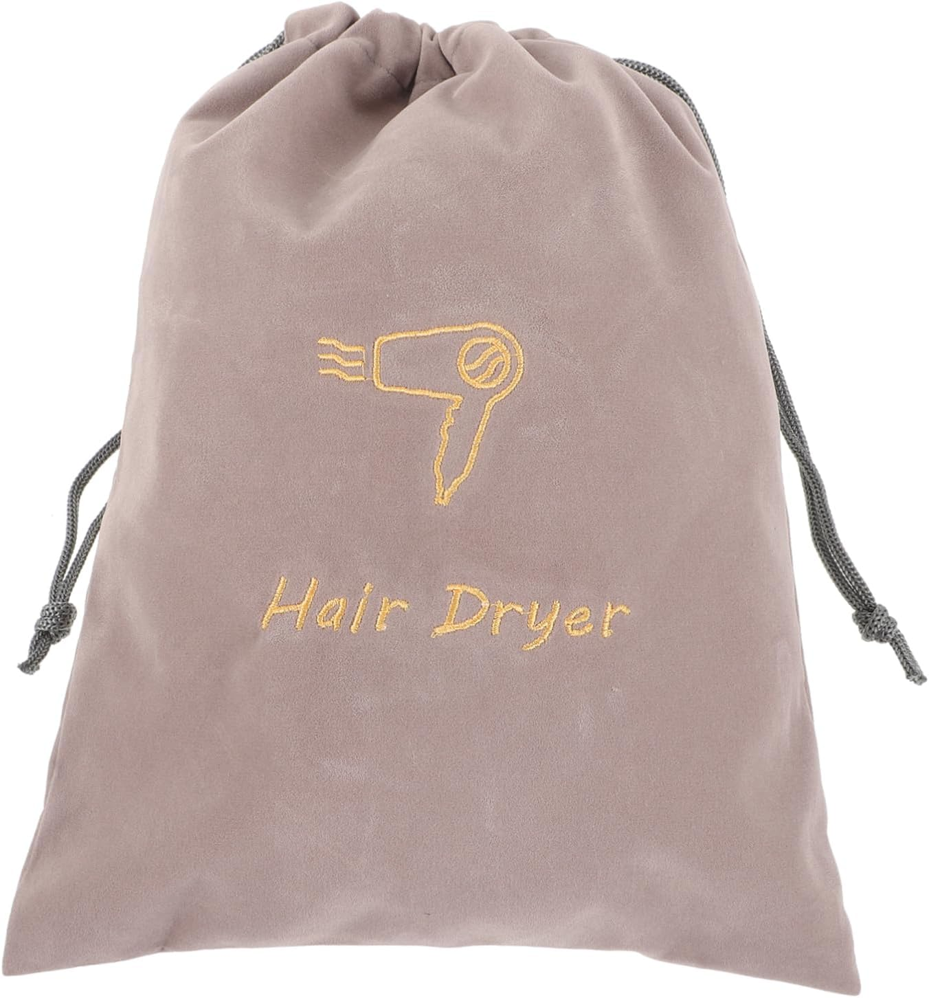 Portable Hair Dryer Drawstring Storage Bag Soft Fabric Pouch with Drawstring Closure for Travel Home Hotel Use Multipurpose Reusable Washable Organizer image number 3