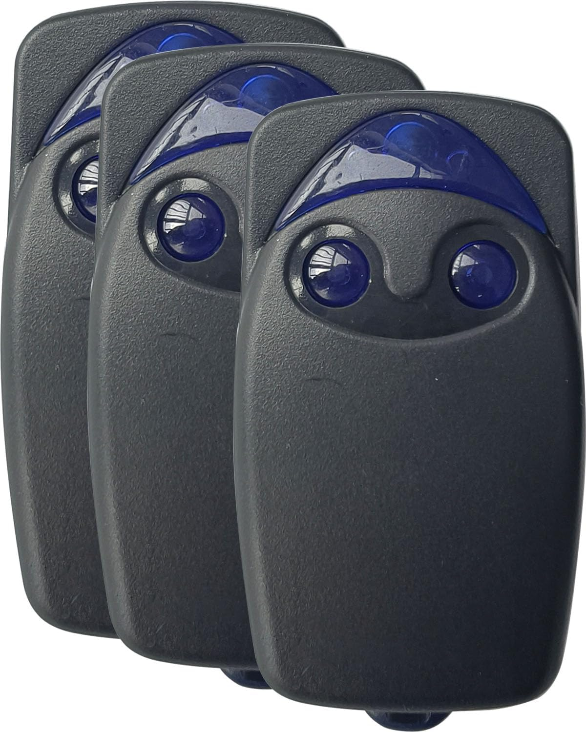 Garage Door Opener Hand Transmitter for Remote Control Nice, Gate Remote Control 433.92 Mhz, 2 Channels, Compatible with Flo1R-S, Flo2R-S, Flo4R-S, 3 Pieces image number 1