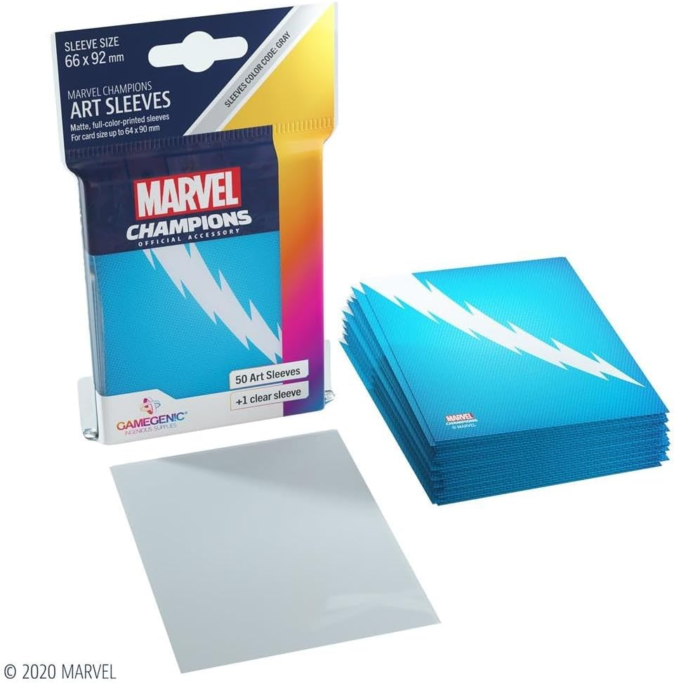 Gamegenic Asmodee North America Gamegenic Quicksilver Marvel Champions Art Sleeves image number 1