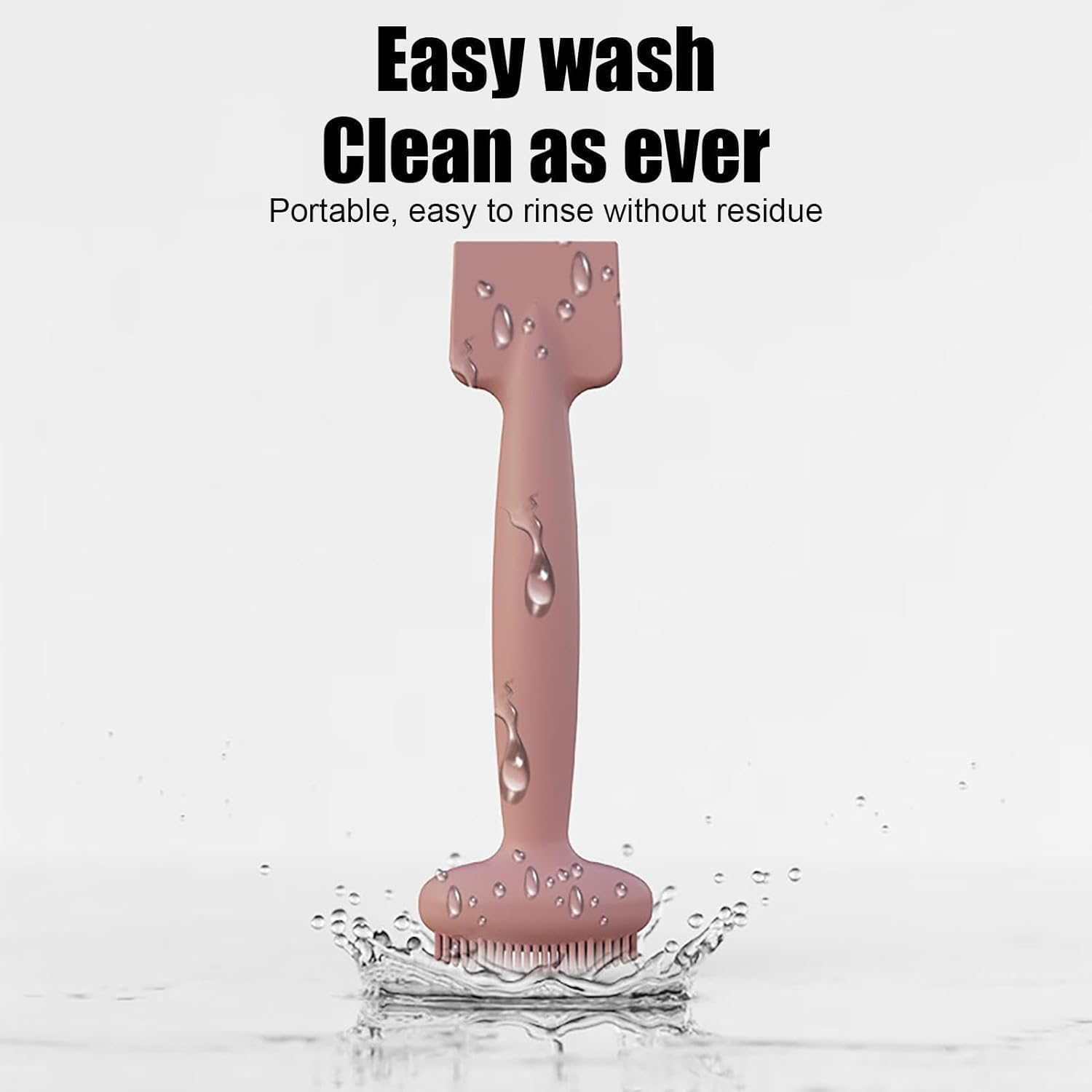 2-Pack Face Makeup Brushs - Matcha Green & Pink | Dual Ended Silicone Hygienic Face Applicator for Clay Masks, Cleansing & Skincare | Easy Clean Makeup Tool Set image number 4