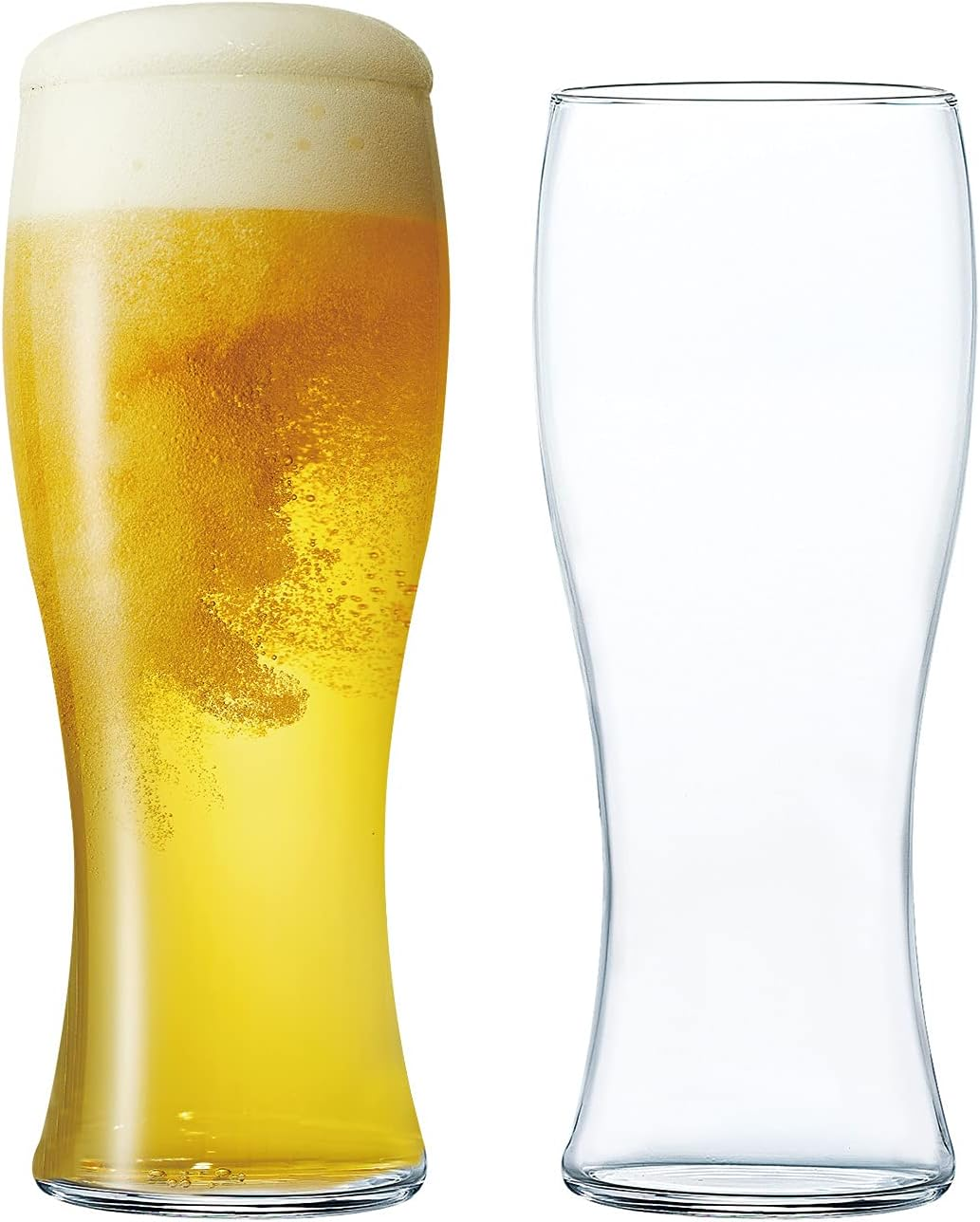 Toyo Sasaki G096-T284 Glass Beer Glasses, Authentic Glass Set, 13.8 Fl Oz (395 Ml), Enjoy the Rich Scent of Beer, Beer Glass, Pint Glass, Break-Resistant, Stylish, Made in Japan, Dishwasher Safe image number 1