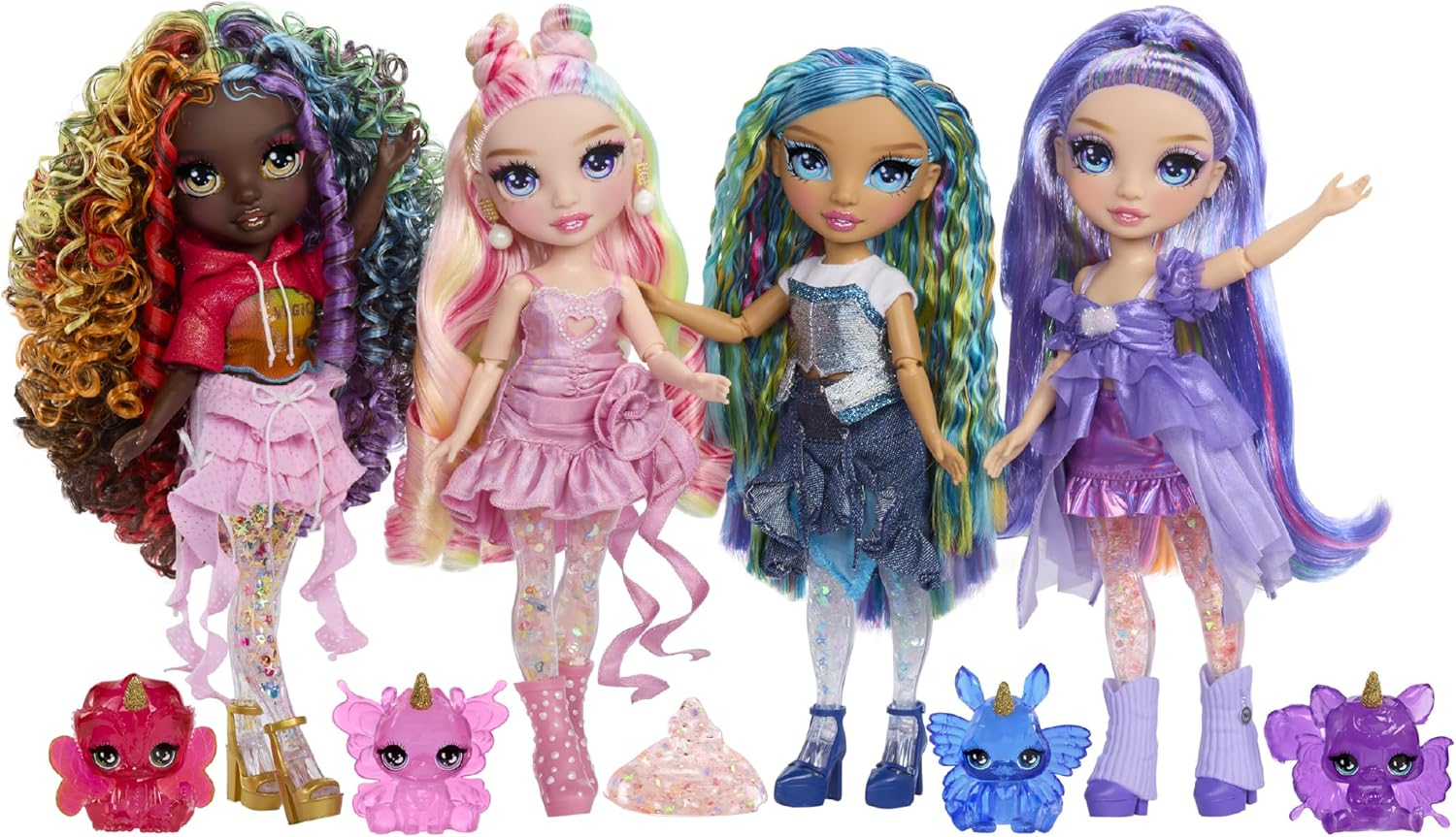 Rainbow High Rainbow Shimmers with Slime &ndash; Skyler, Blue 27Cm Fashion Doll, Create a Rainbow Doll, Slime Kit, Pet Bunny, Kids Gift 4+