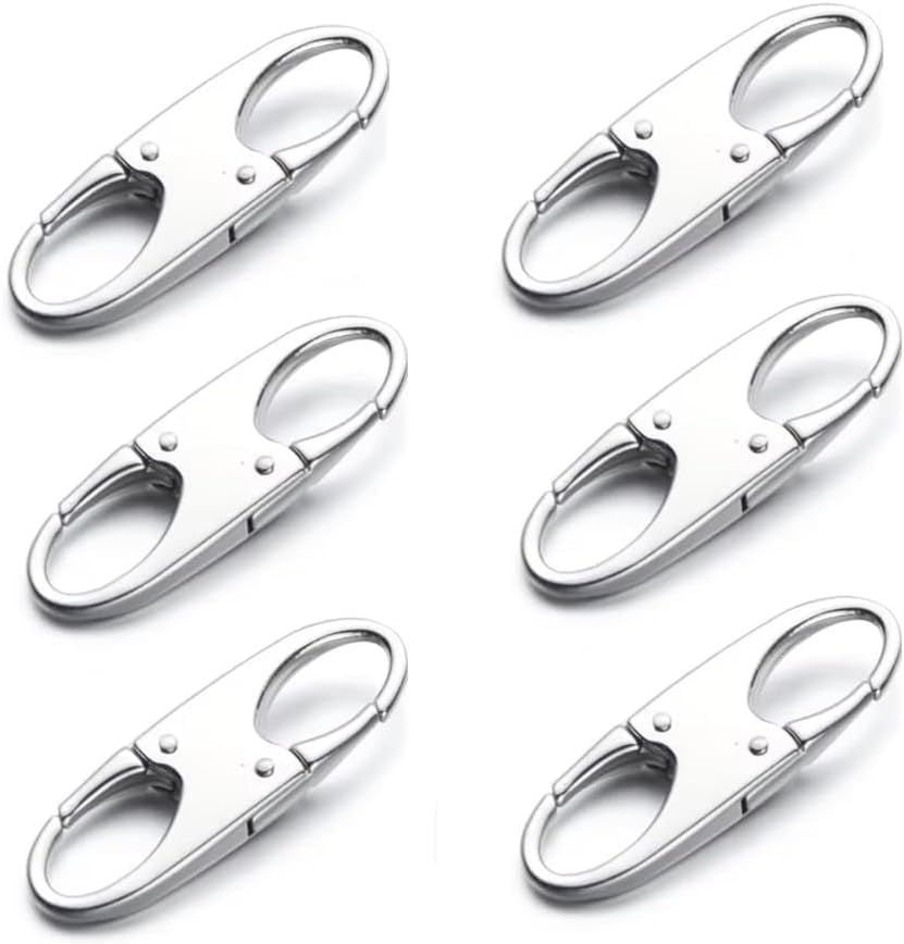 6PCS Zipper Clips anti Theft, Double Zipper Replacement Accessories for Enhanced Security, Ideal for Luggage, Backpacks, and Travel Gear
