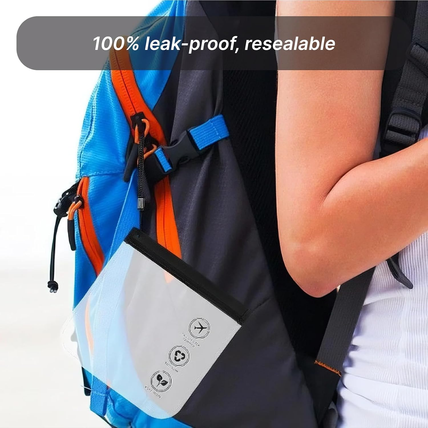 5Pcs TSA Approved Clear Toiletry Bags, Quart Size Travel Pouches for Liquids & Cosmetics, Leakproof & Resealable, Durable EVA Material, Ideal for Air Travel & Everyday Use image number 4