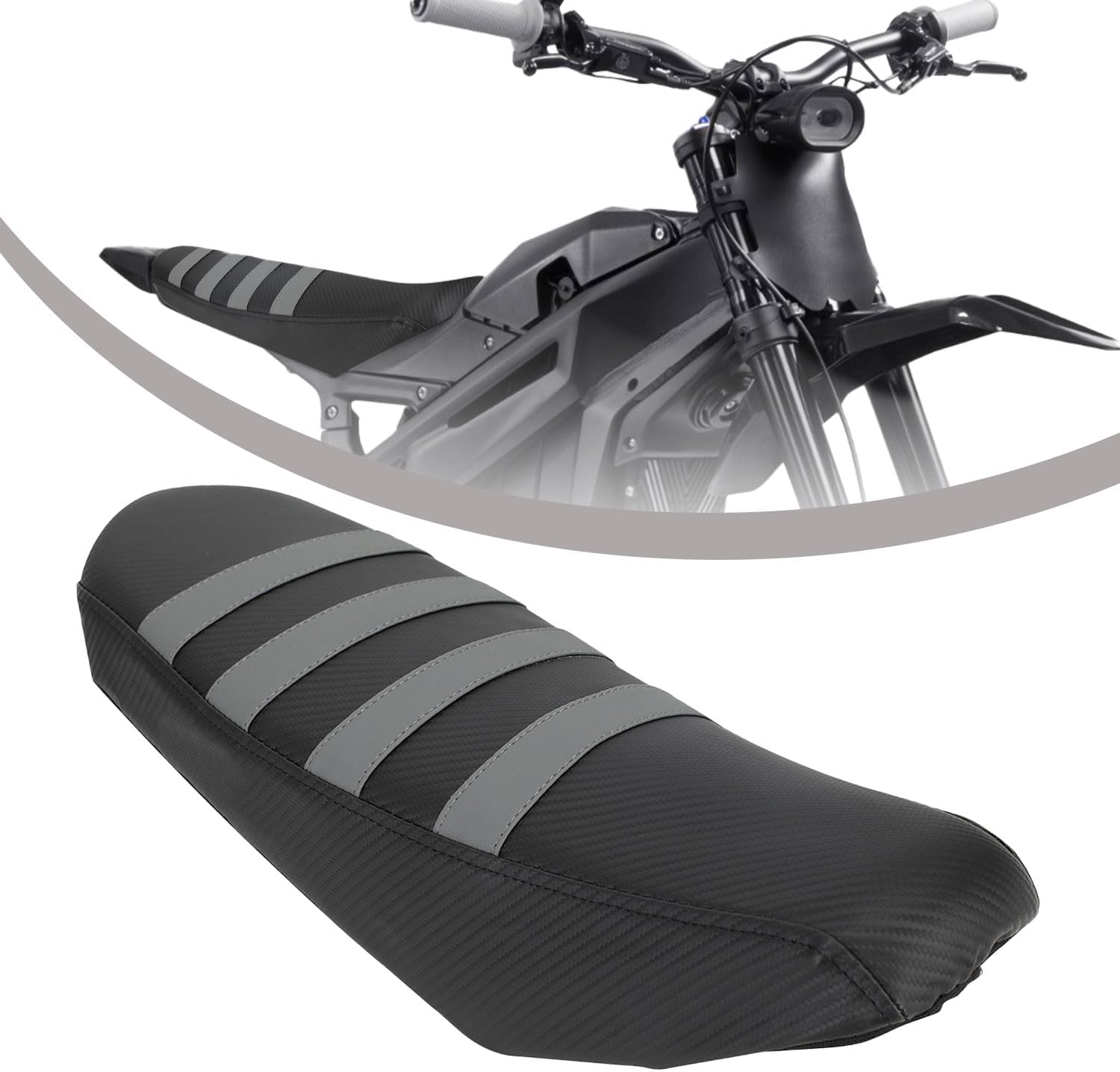 Runfarr Motorcycle Seat Cover Anti-Slip Pad Seat Cover for Talaria Sting MX3 MX4 Mx5-Grey