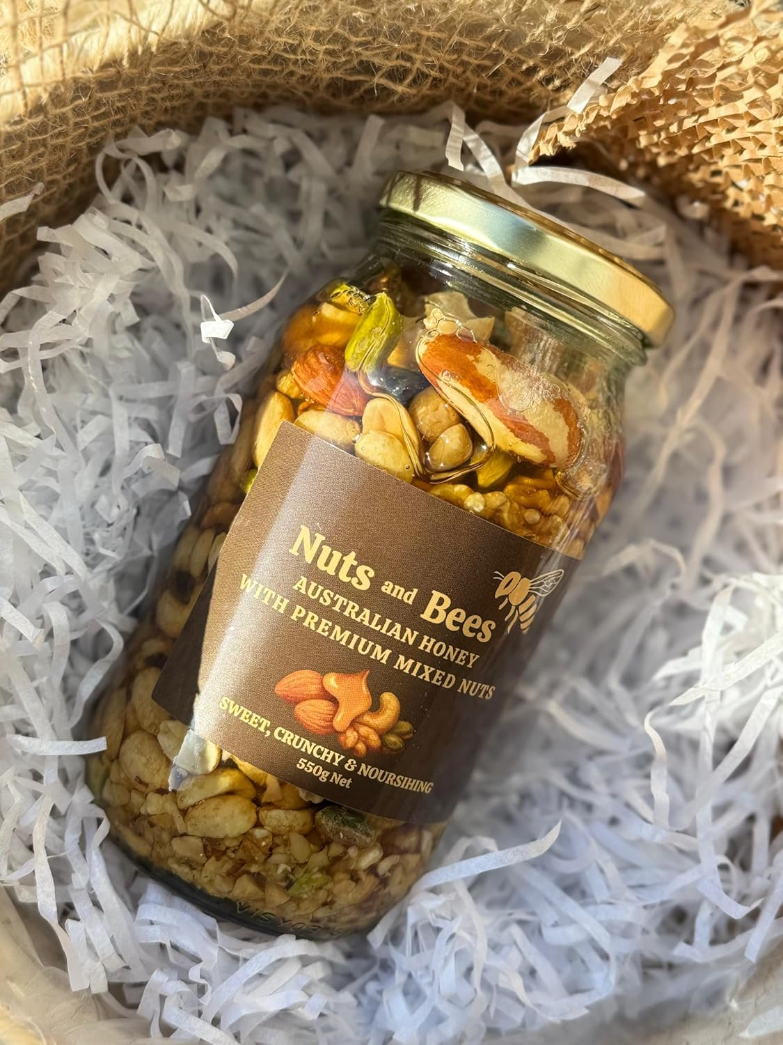 NUTS and BEES - 100% Pure Honey with Premium Mixed Nuts &ndash; High Protein Snack | Antioxidant-Rich Eucalyptus Honey | No Added Sugar | Energy Boost | Immune Support | Australian Made Superfood | 100% Natural image number 6