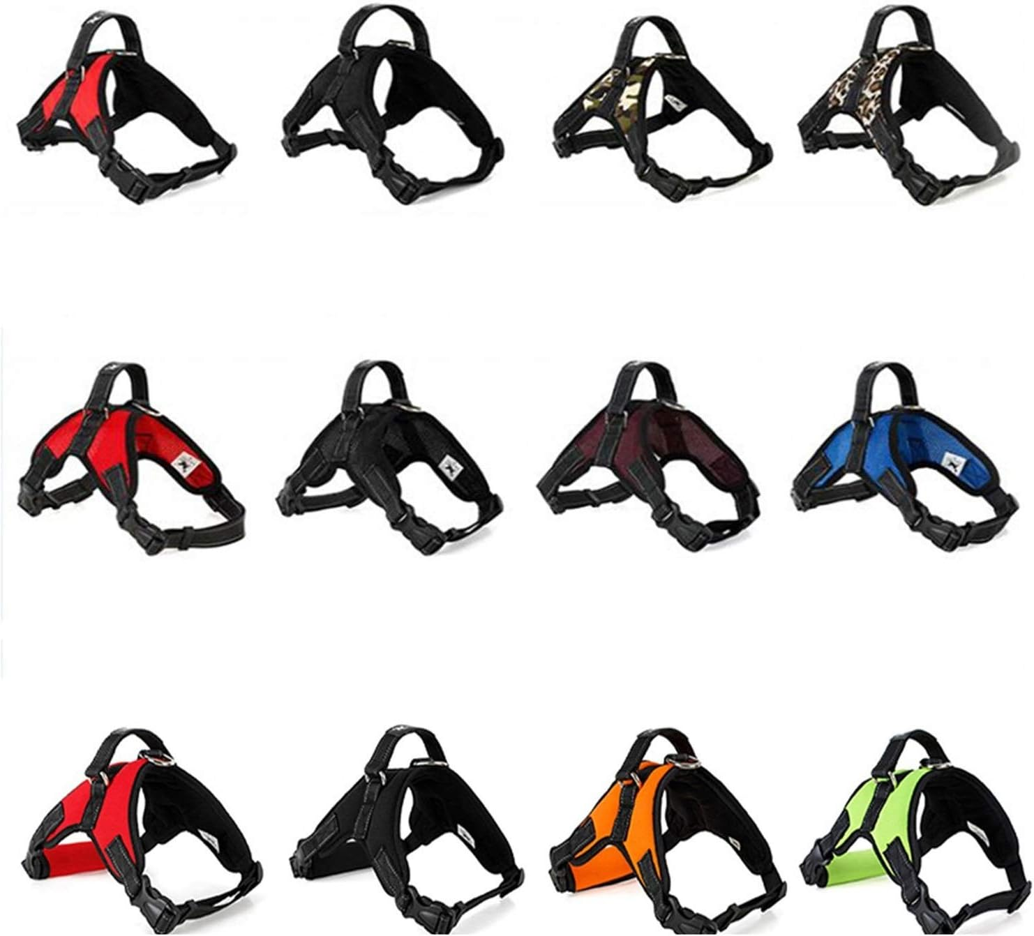 ZYHWS Pet Products for Large Dog Harness K9 Glowing Led Collar Puppy Lead Pets Vest Dog Leads Accessories Chihuahua Dropship (Color : Pink Mesh, Size : XL) image number 3