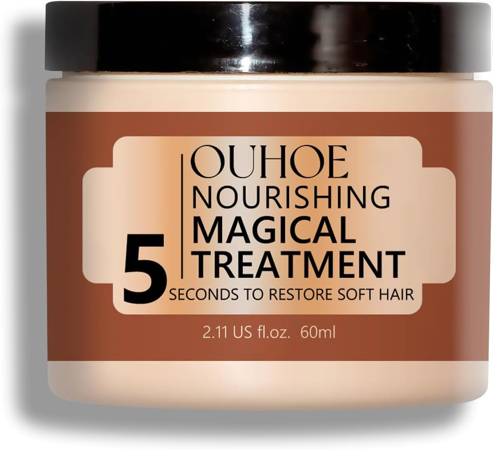 Nourishing Magical Treatment Hair Mask Deep Conditioner with Coconut Oil Glycoproteins Vitamin C for Smoother Silky Hair Moisturizing Repair 200Ml (1) image number 6