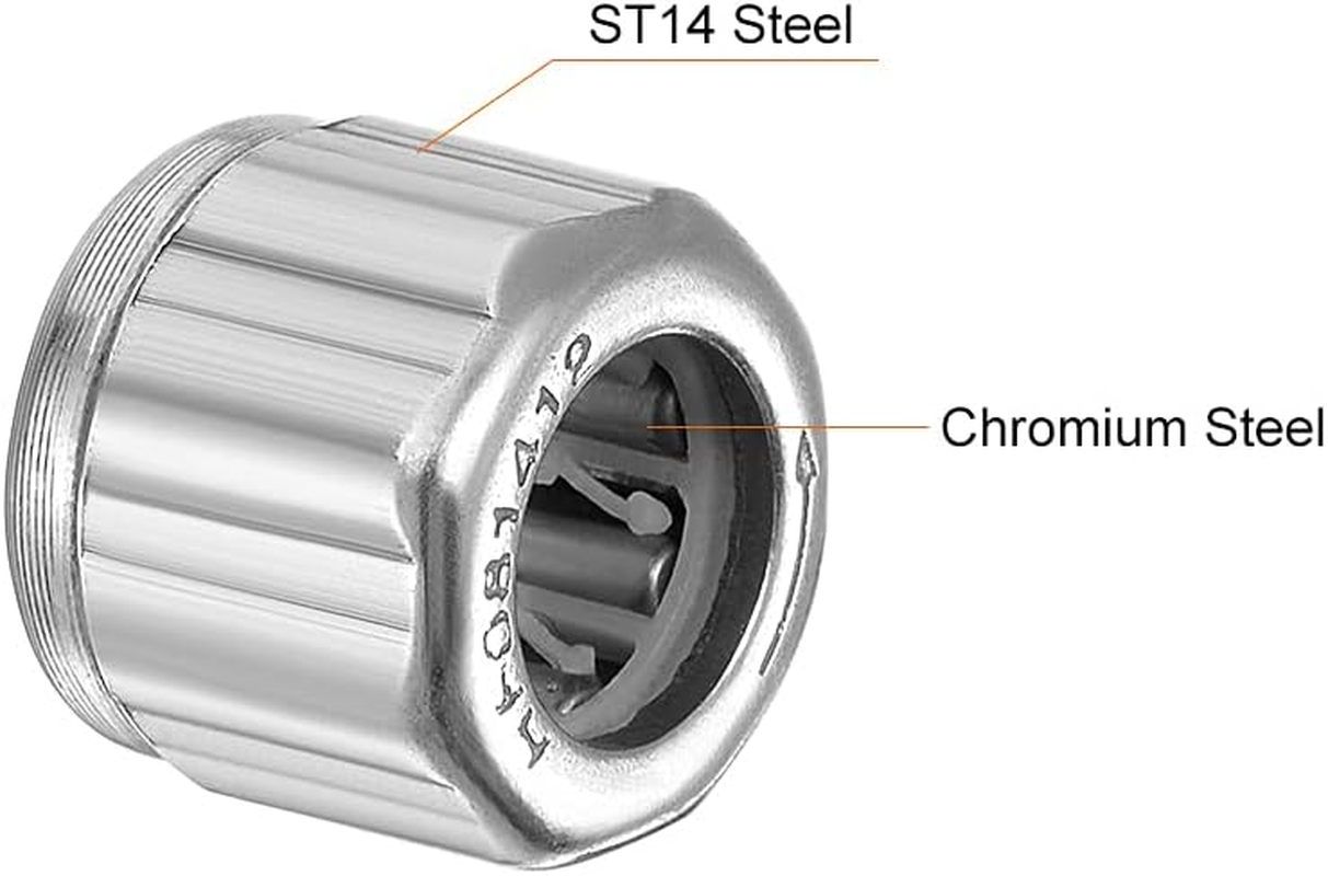 Uxcell Needle Roller Bearings, One Way Bearing, 8Mm Bore 14Mm OD 12Mm Width 3Pcs image number 4