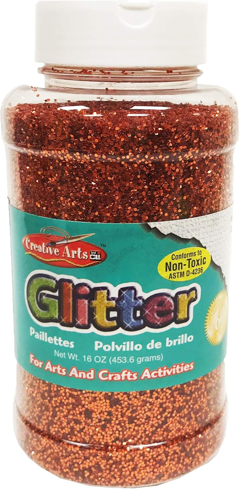 Charles Leonard Creative Arts by Glitter, 16 Ounce Bottle, Multi-Color (41100) image number 4