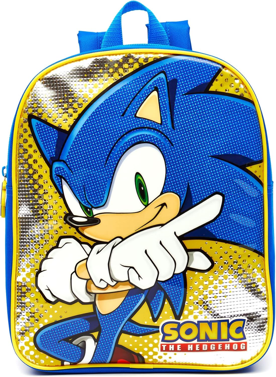 'Boys Sega Sonic the Hedgehog Chrome Metallic Childrens Backpack image number 2